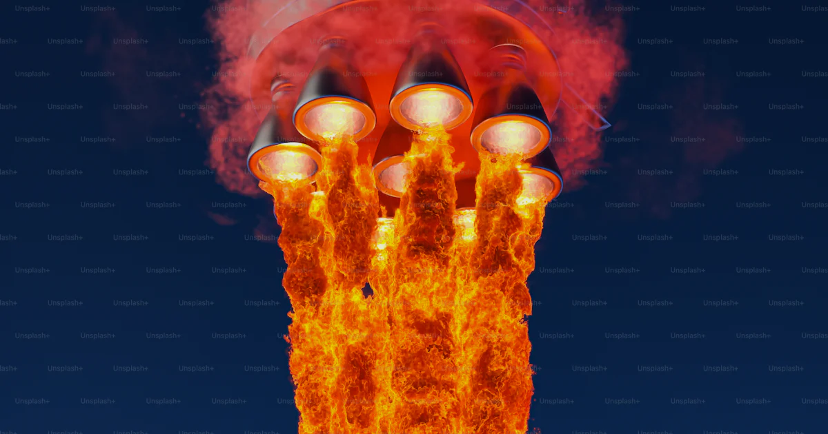 Tower Rendr A very tall tower with a lot of smoke coming out of it photo – 3d ...