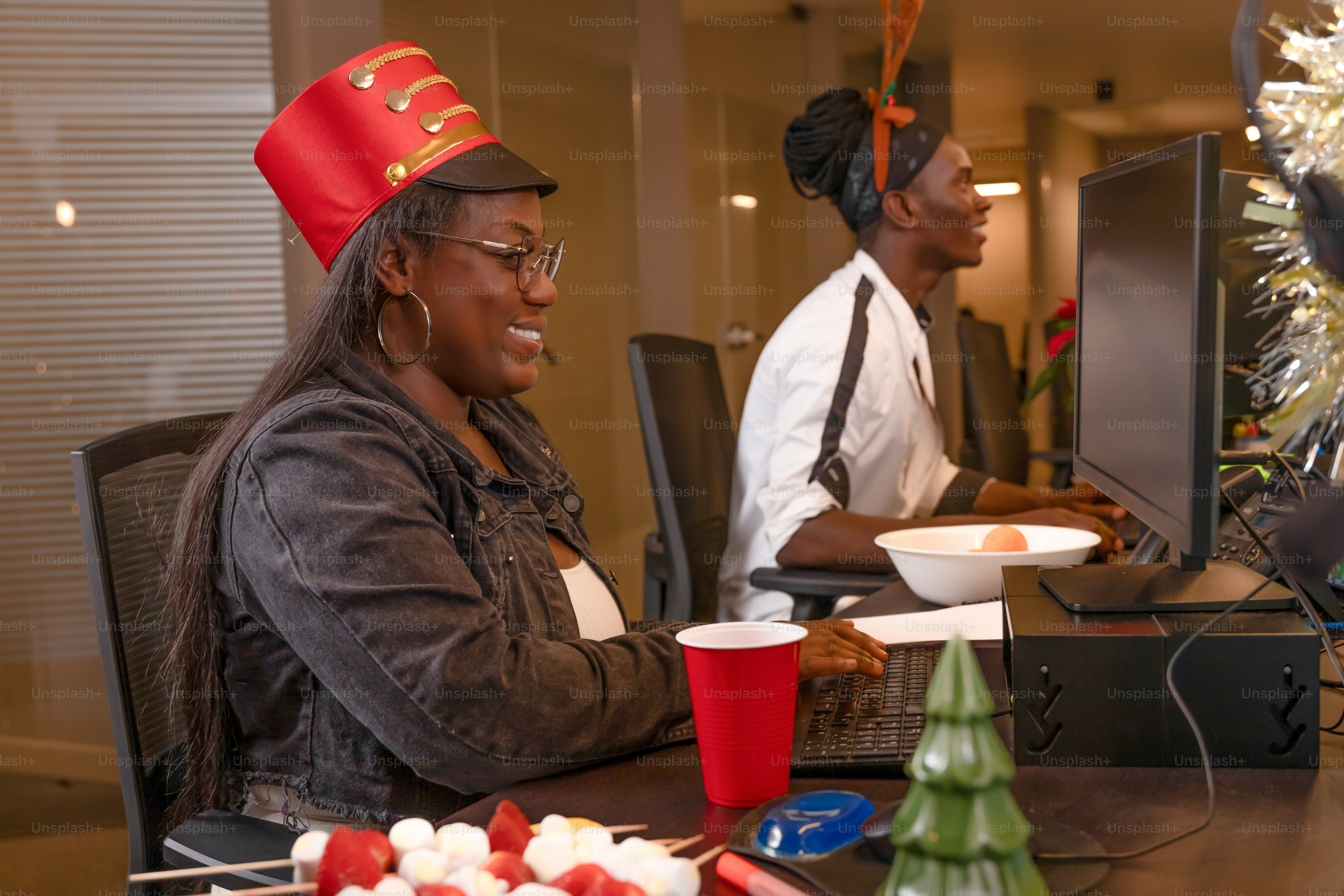 A group of people sitting around a table