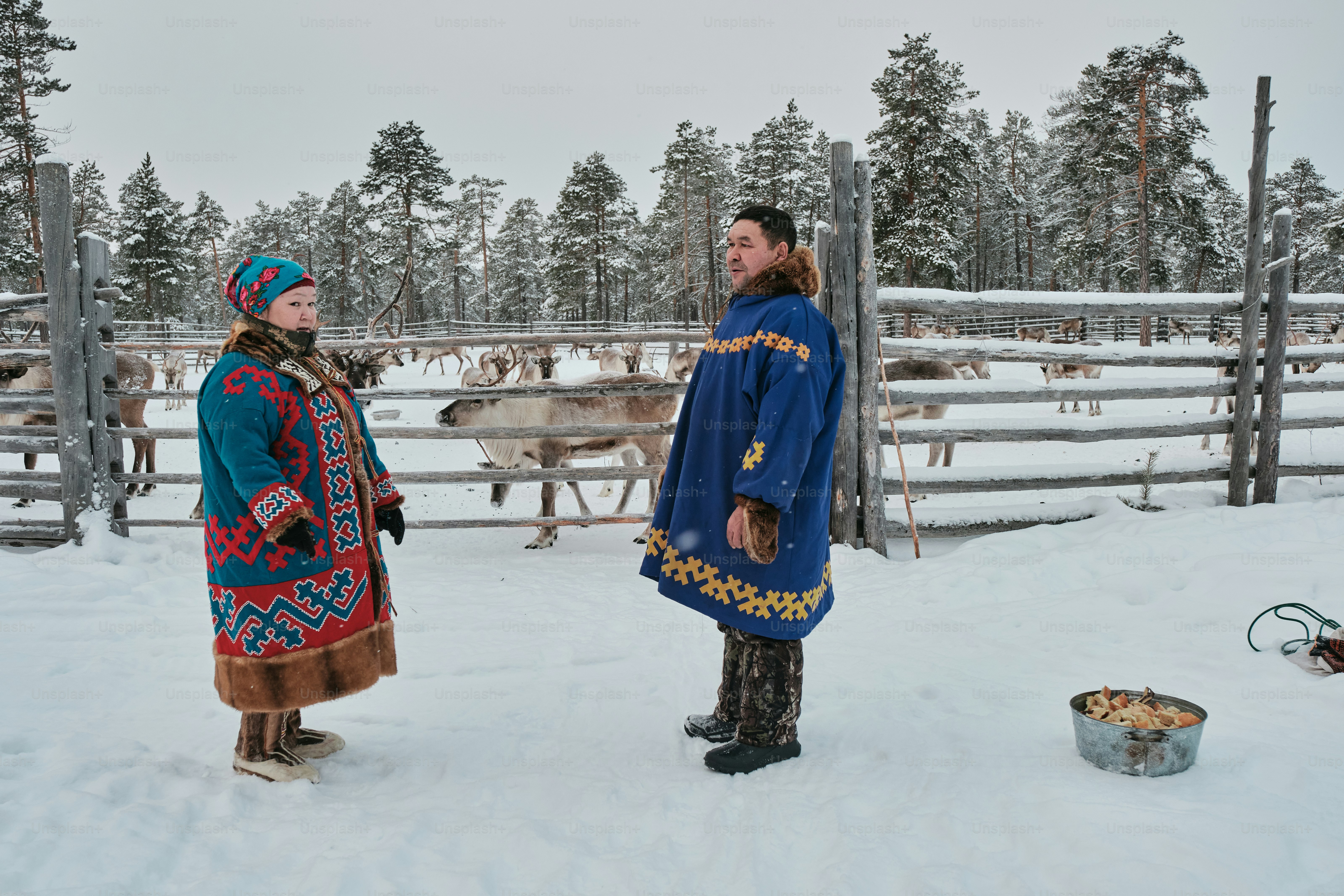 A couple of people that are standing in the snow photo – Winter Image ...