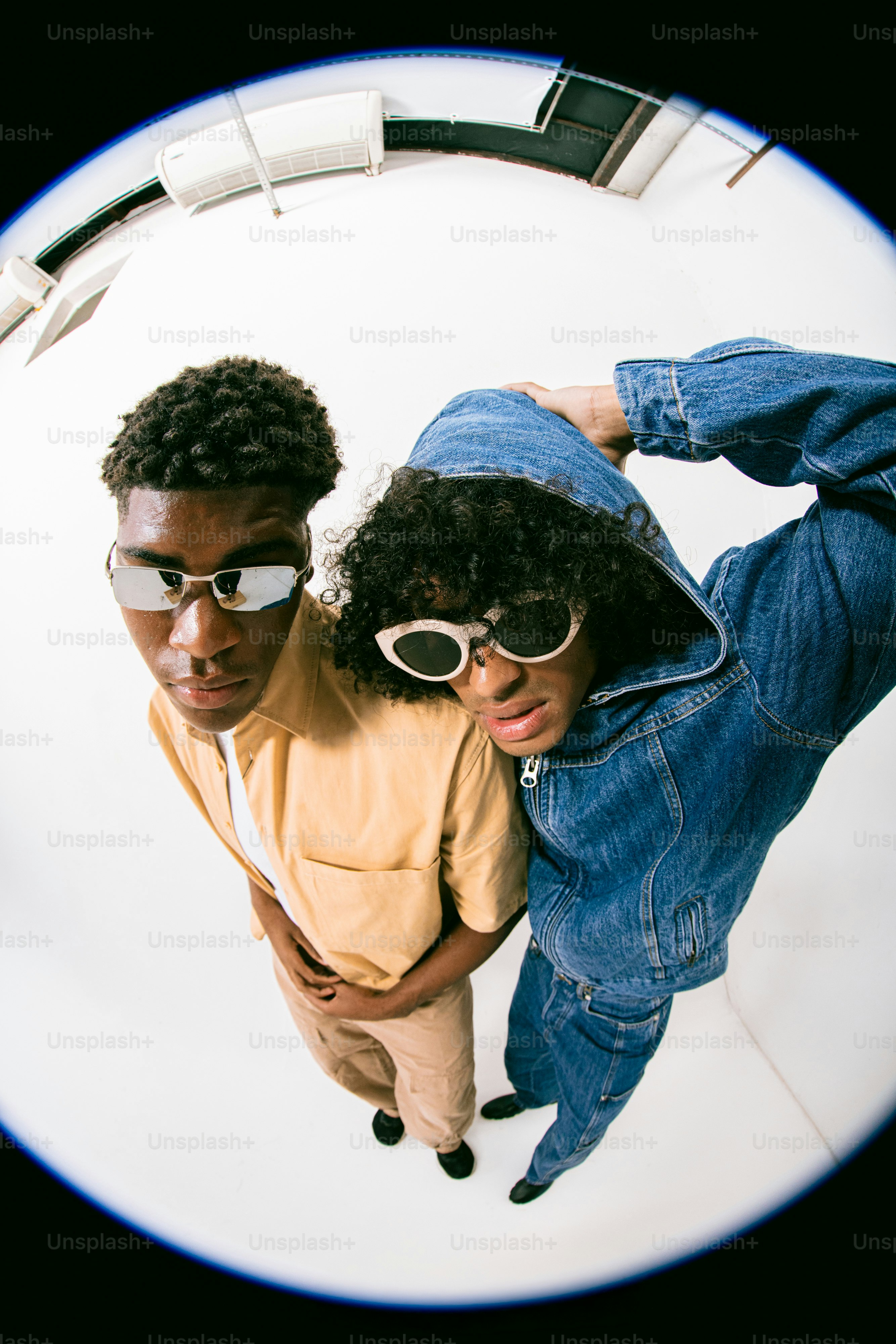 A couple of people that are standing up