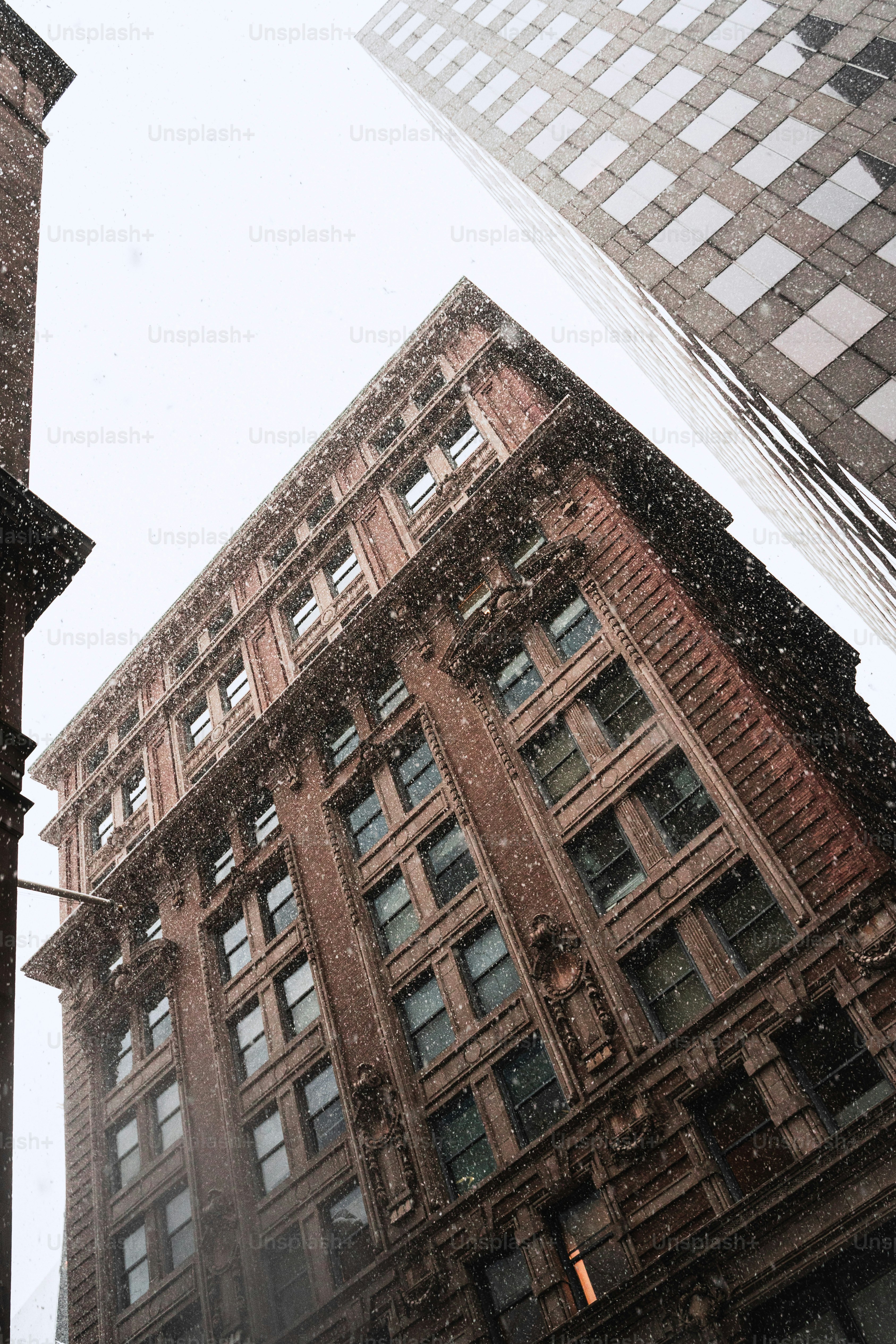 A tall building with a clock on the side of it