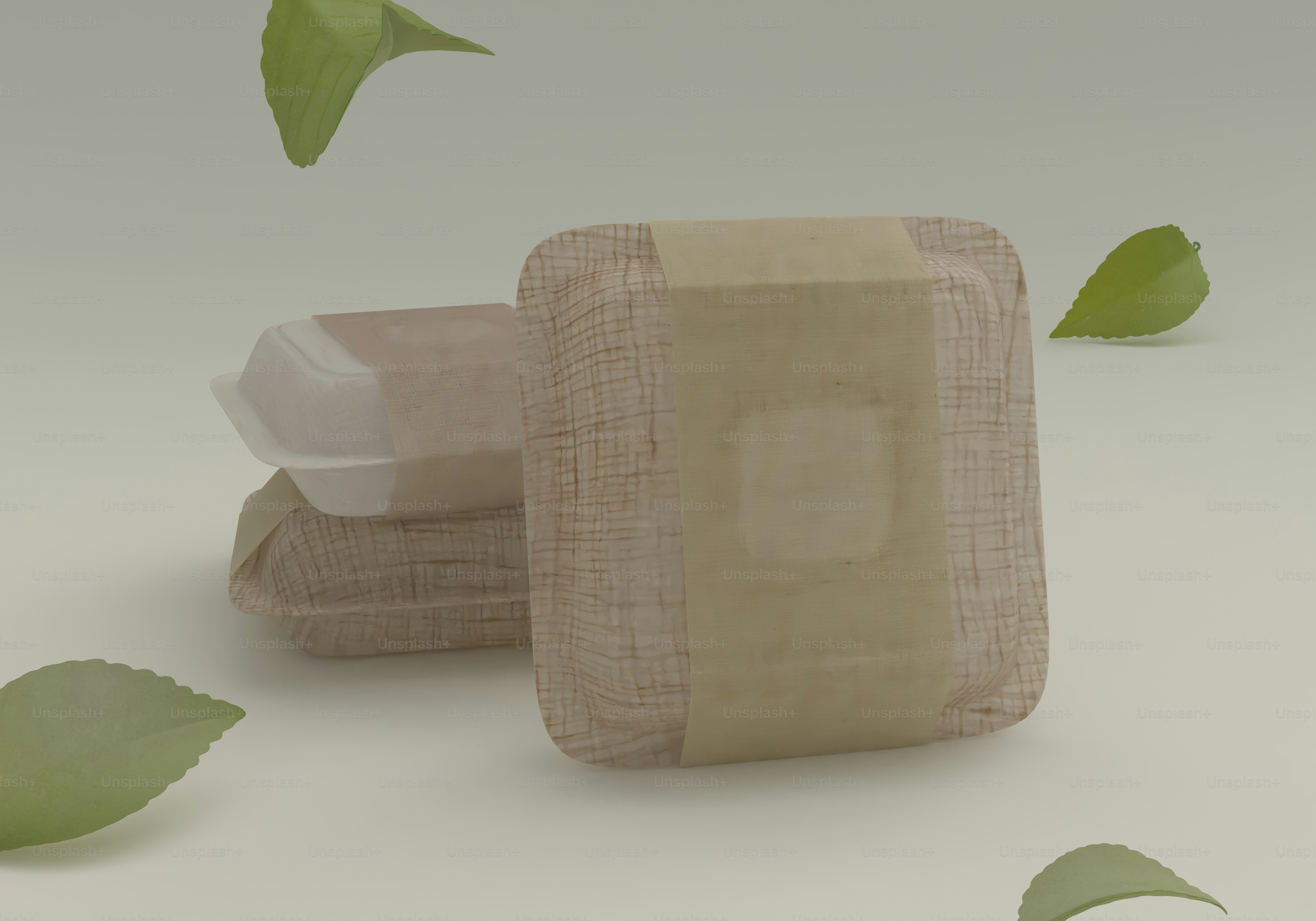 A couple of pieces of toilet paper sitting on top of a table