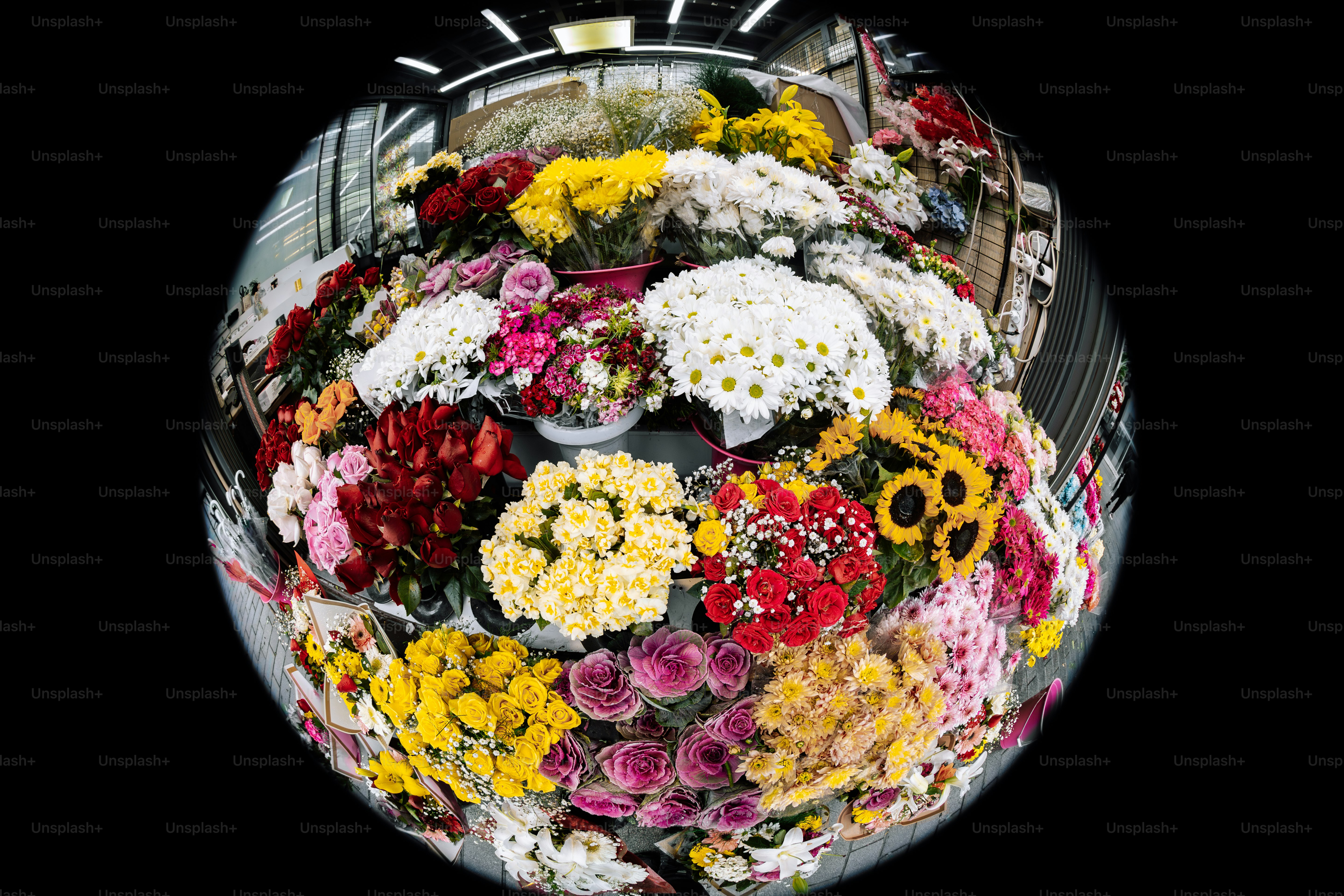 A bunch of flowers that are in a bowl