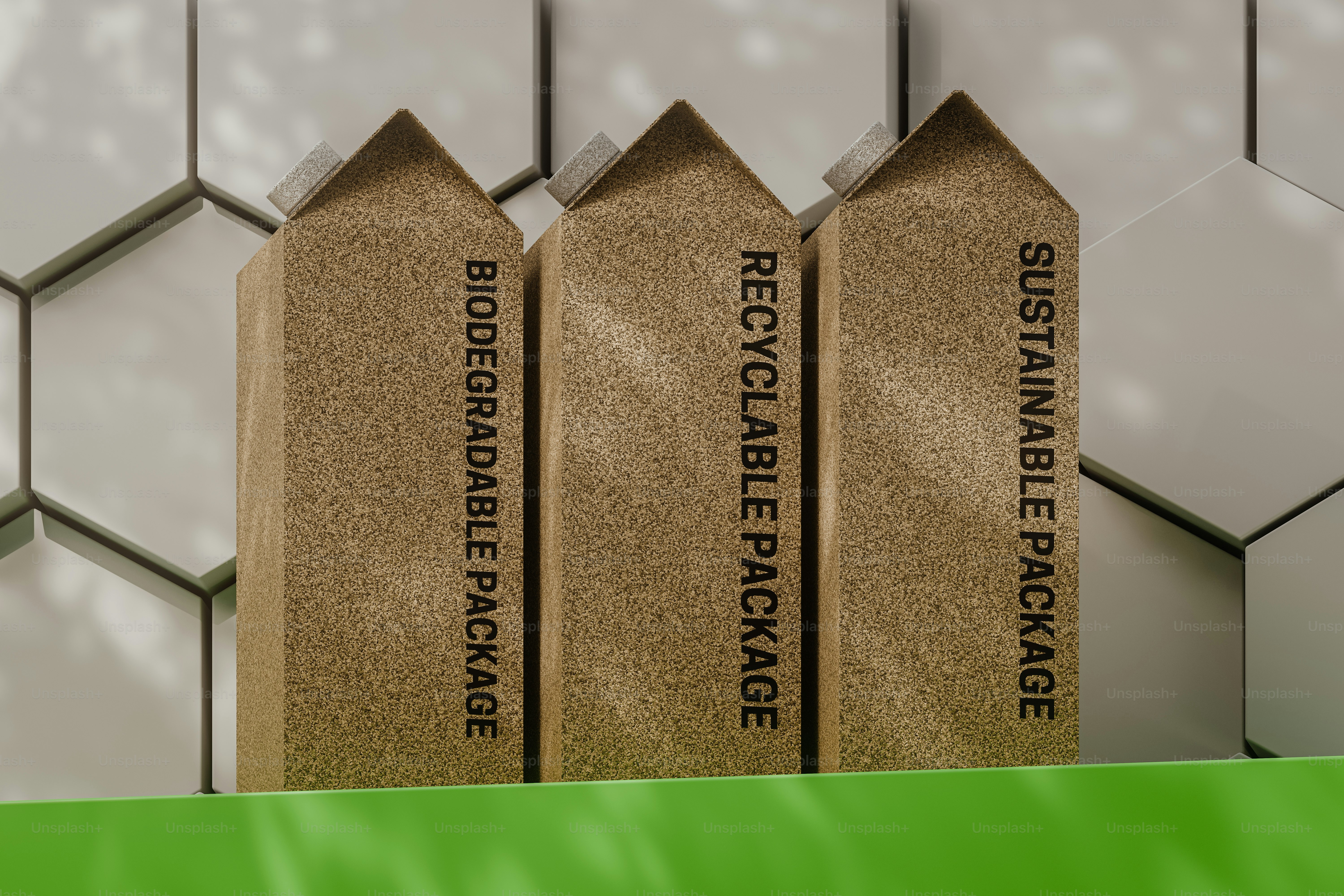 A set of three wooden boxes sitting on top of a shelf