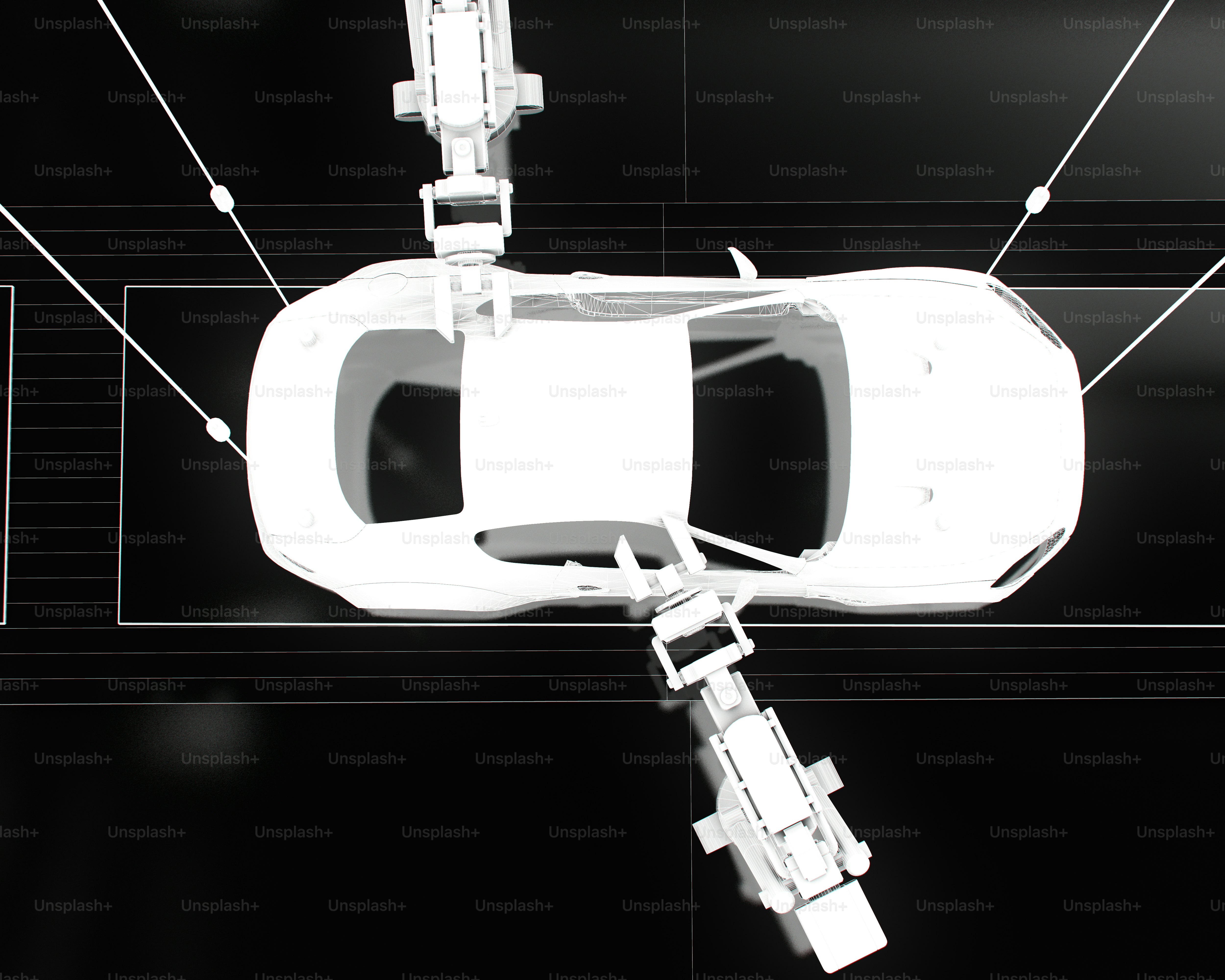 An overhead view of a vehicle with parts labeled photo – Car Image on ...