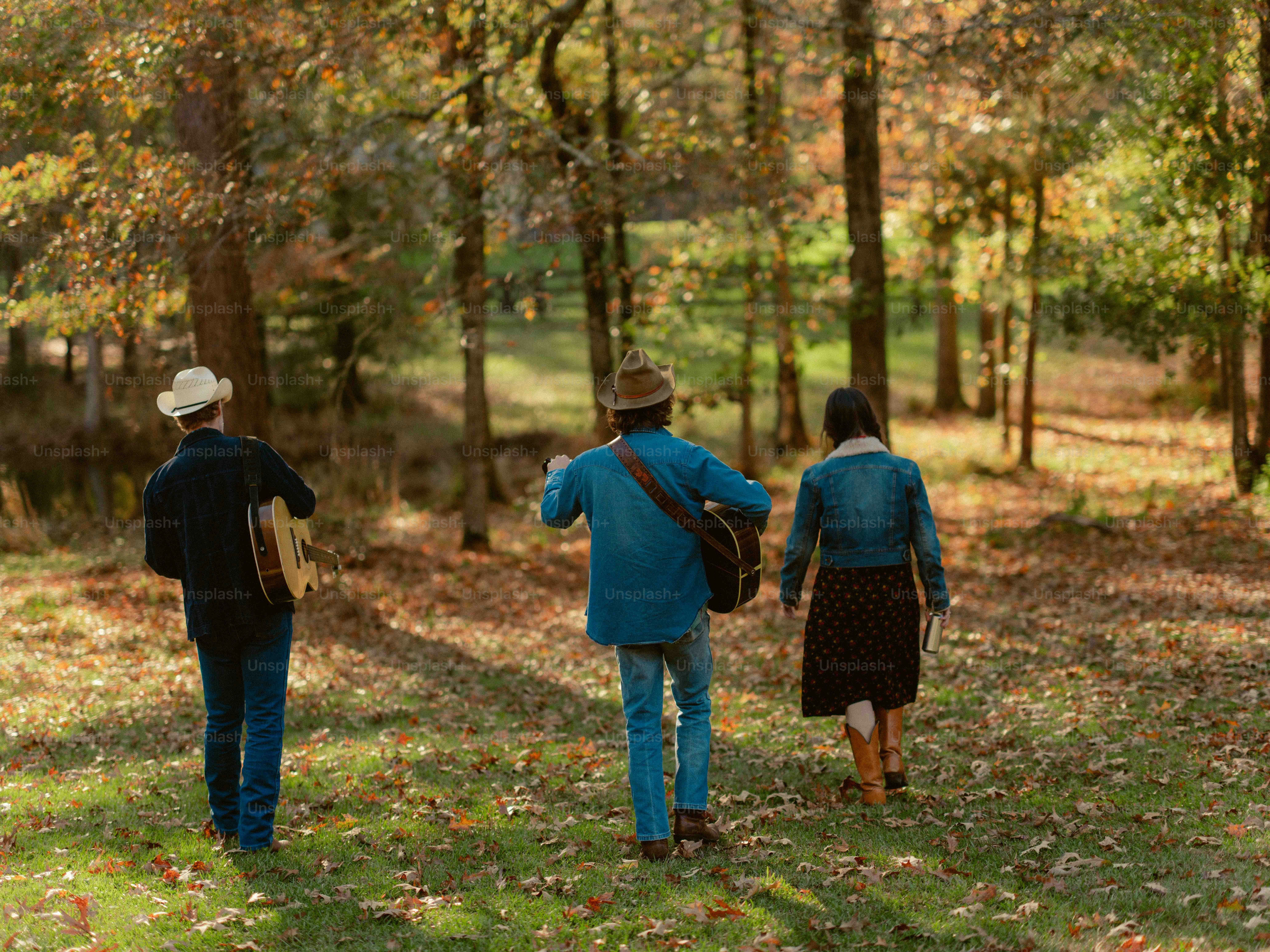 A group of people walking through a forest photo – Forest Image on Unsplash