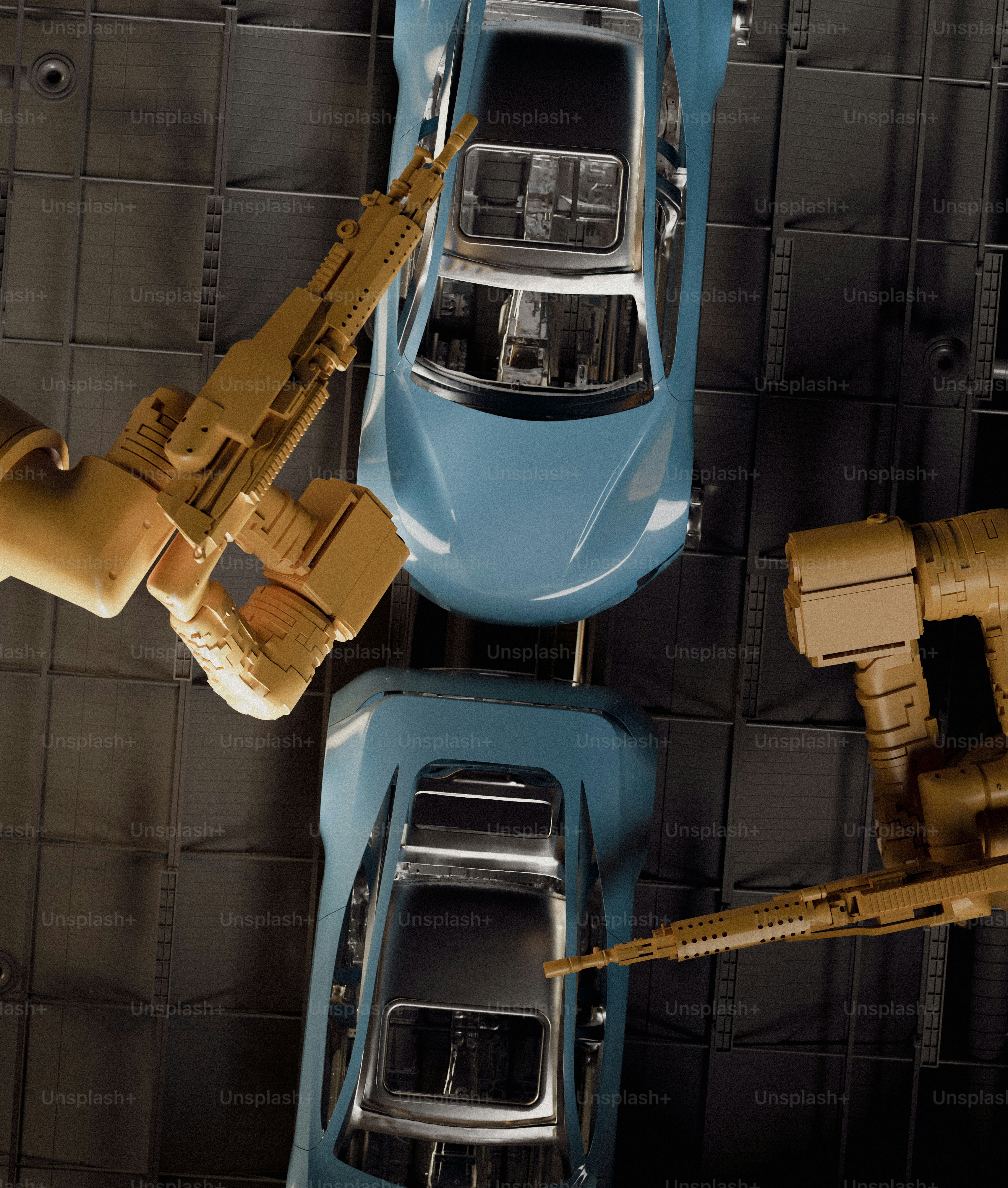 An overhead view of a blue toy car photo – Car Image on Unsplash