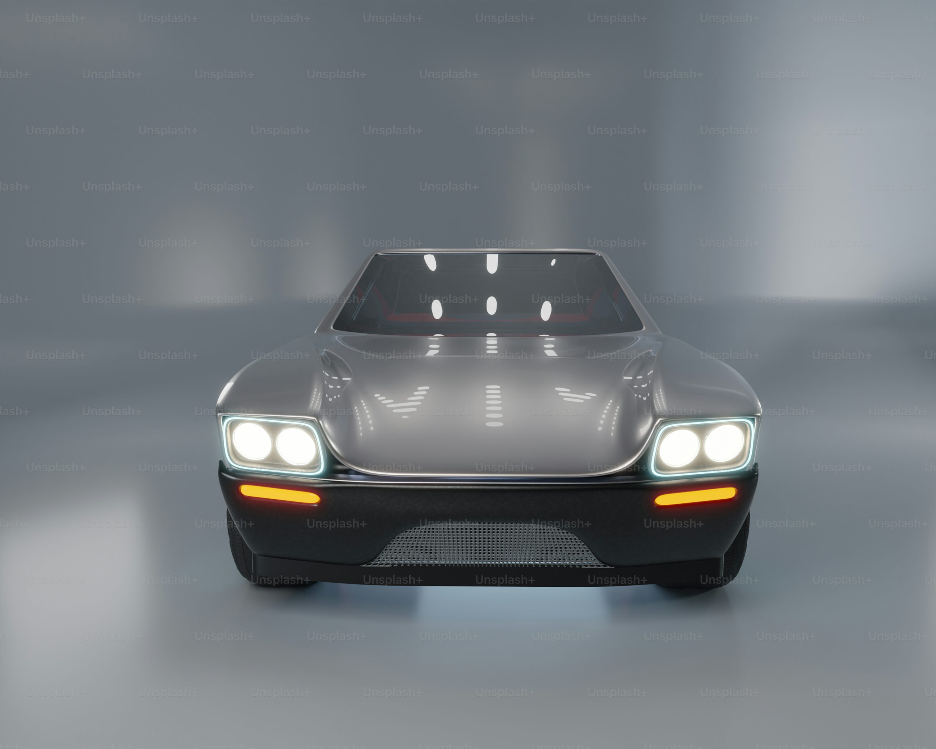 A futuristic car is shown in this image