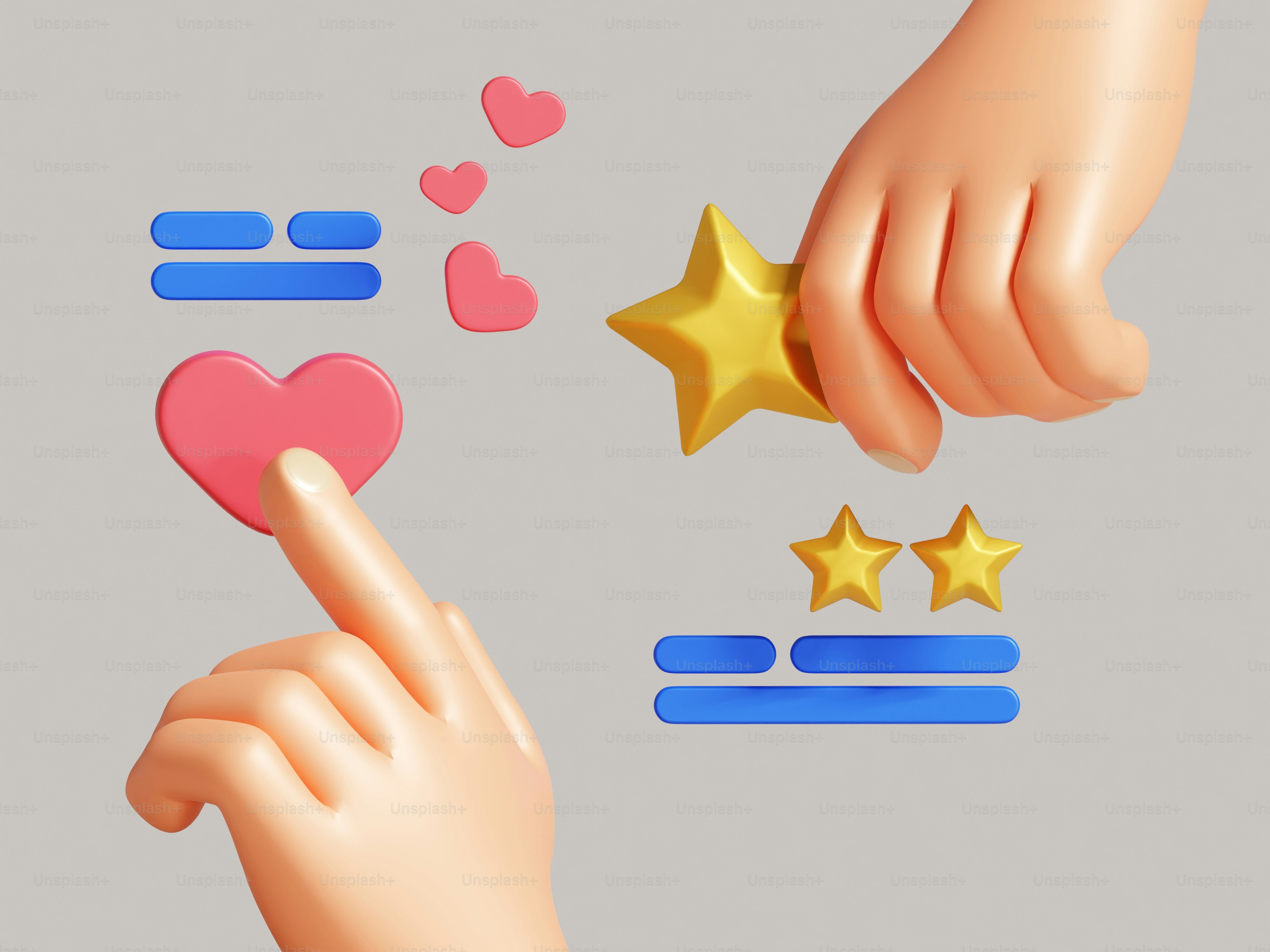 A hand touching a star with a finger