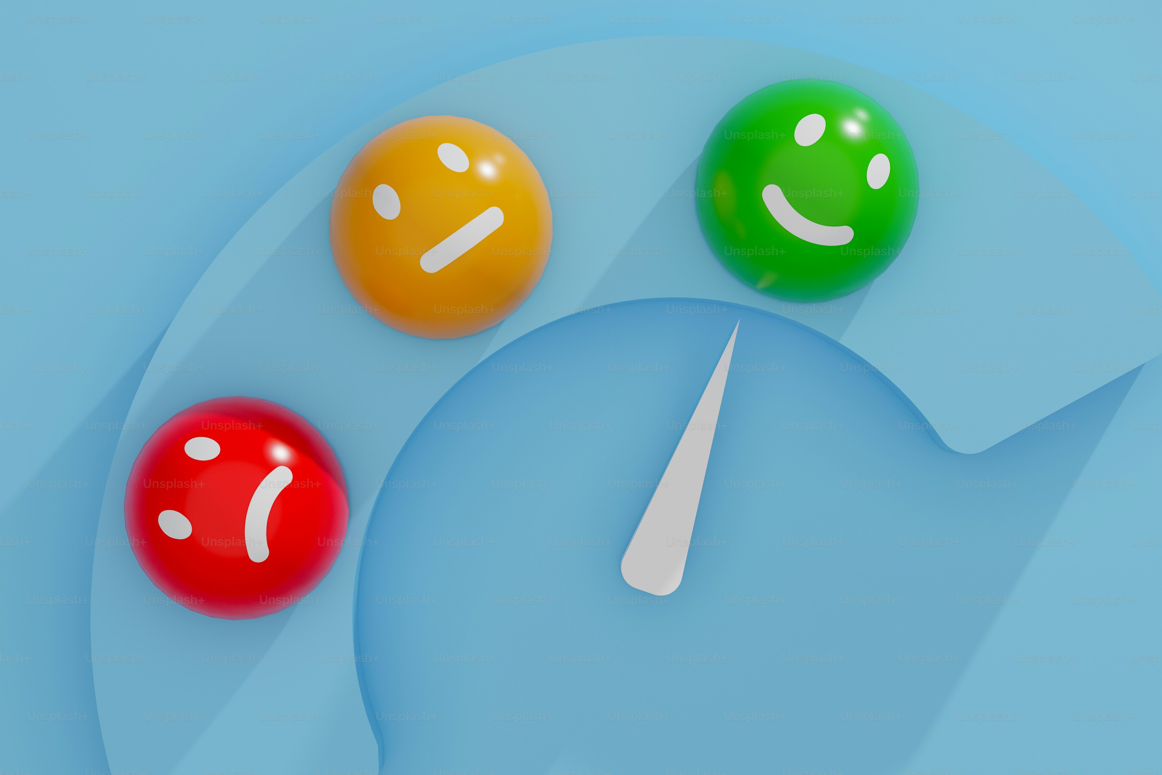 A clock with three different colored faces on it