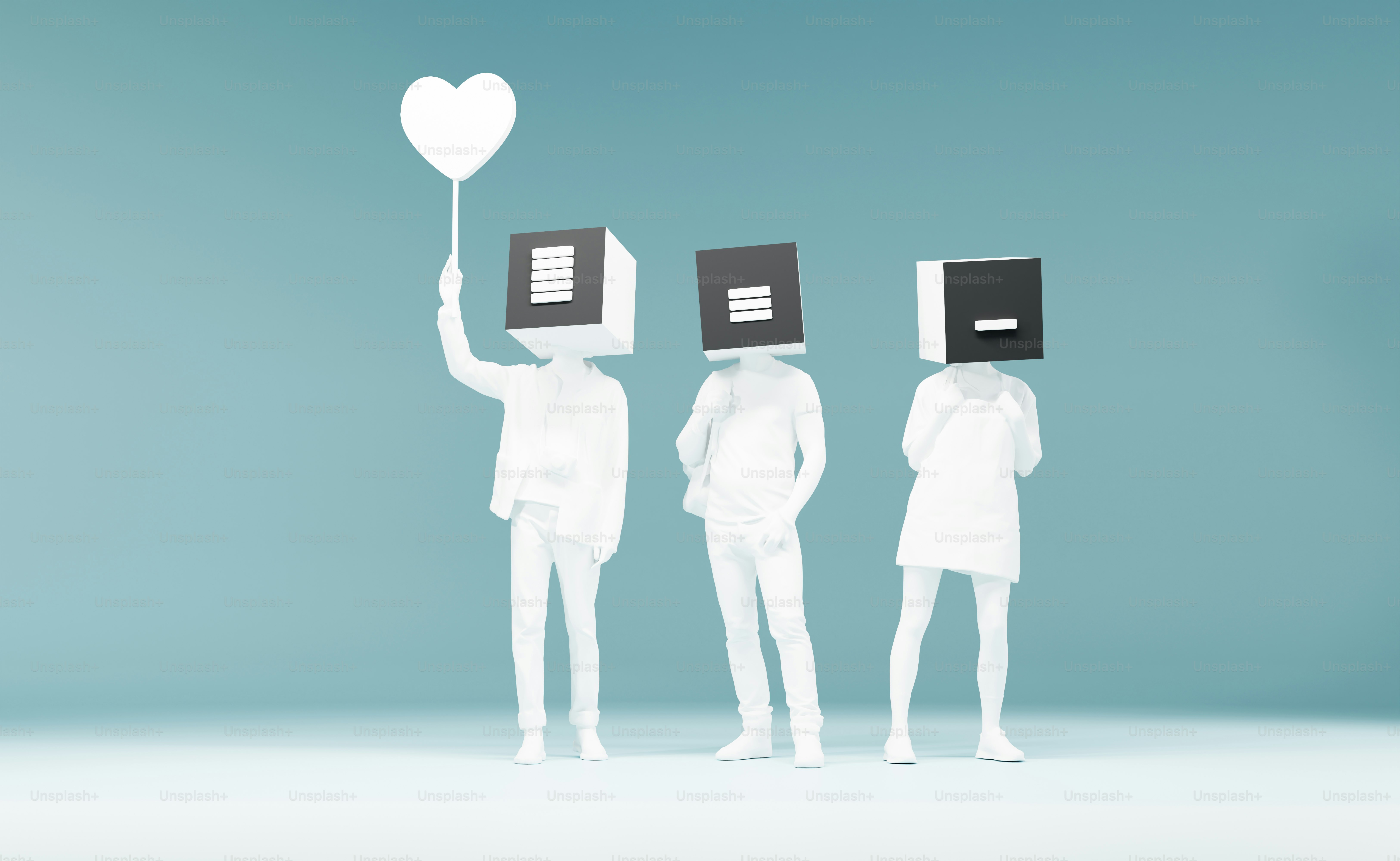 3D illustration on customer satisfaction