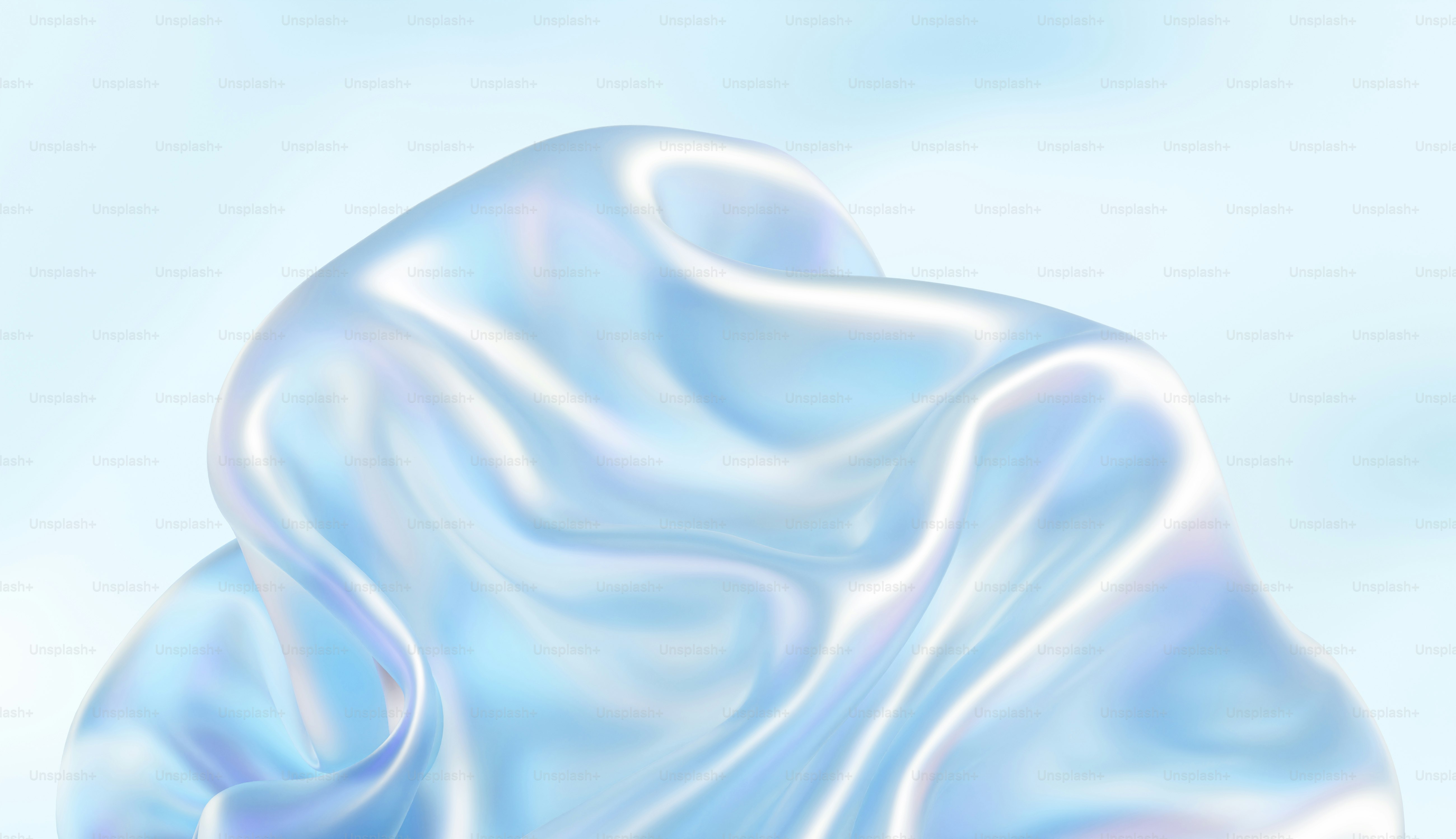 Ein verschwommenes Bild eines blau-weißen Objekts