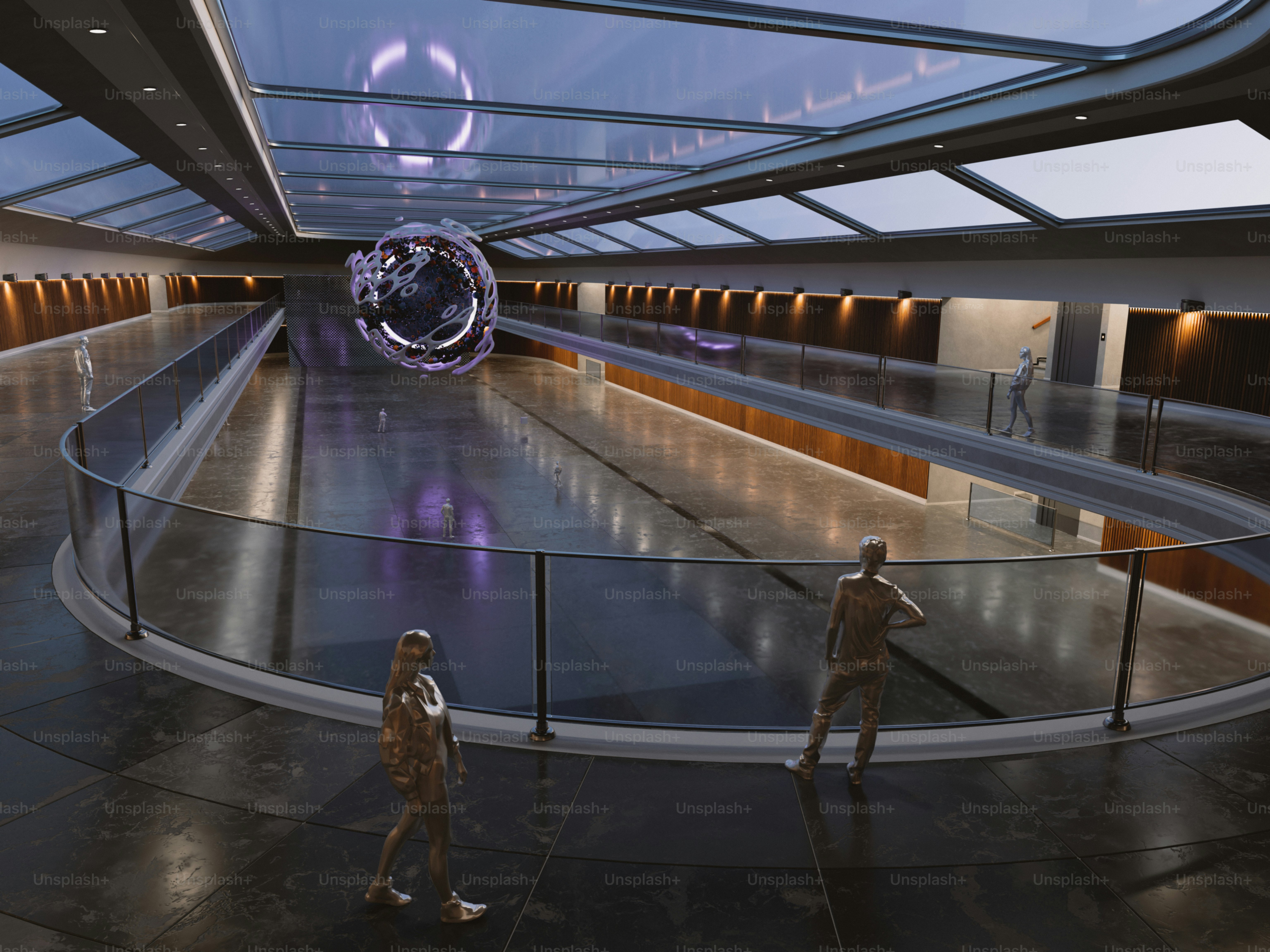 A couple of people that are walking around