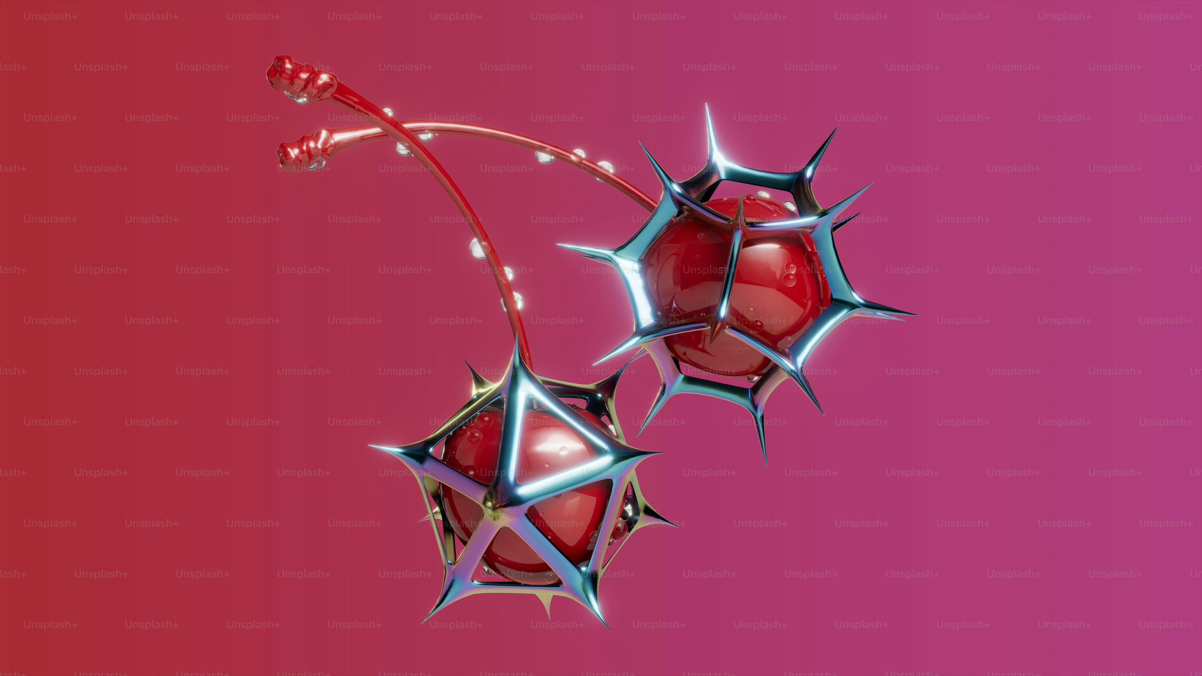 A red background with three shiny stars