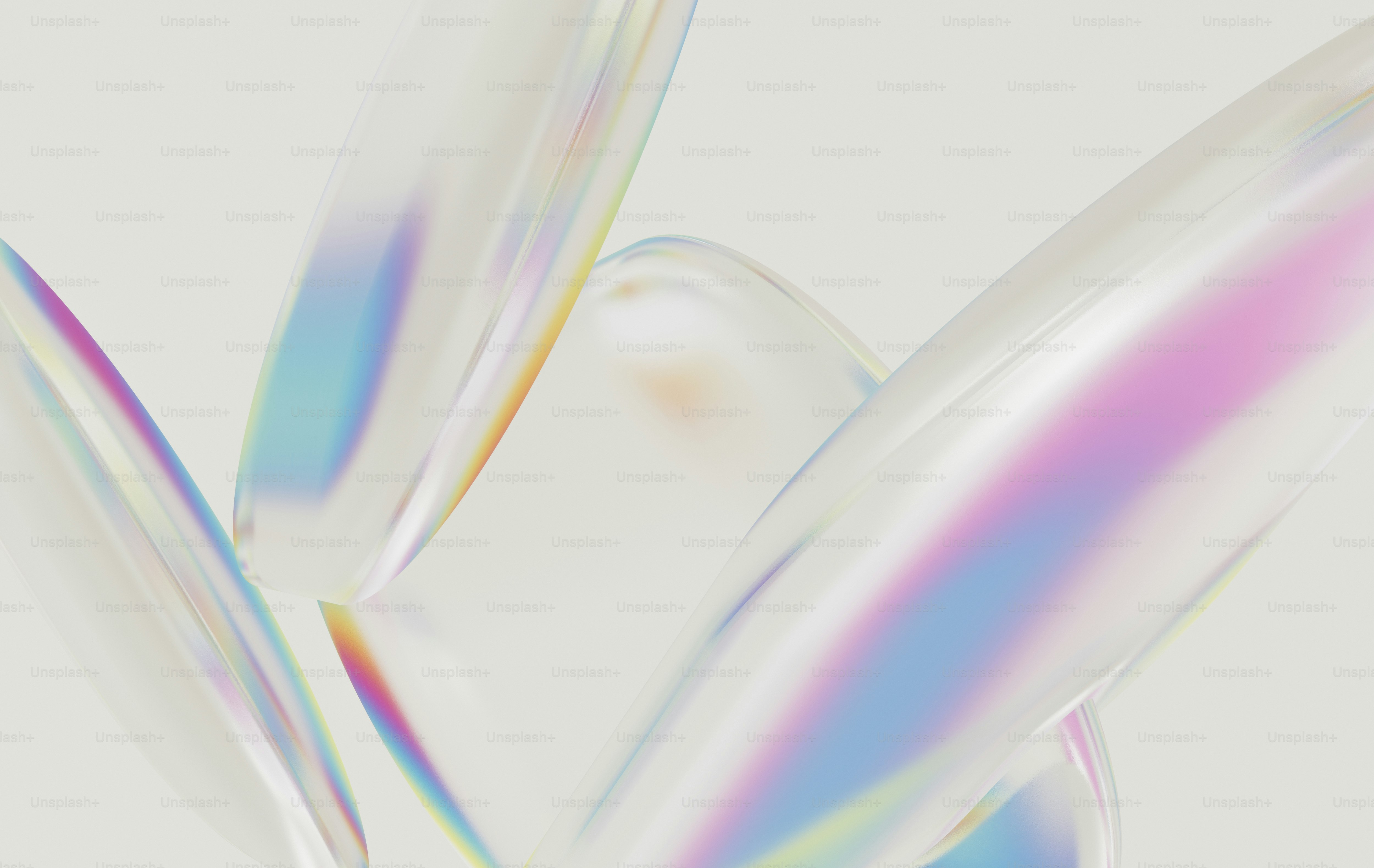 A blurry image of a white and blue object