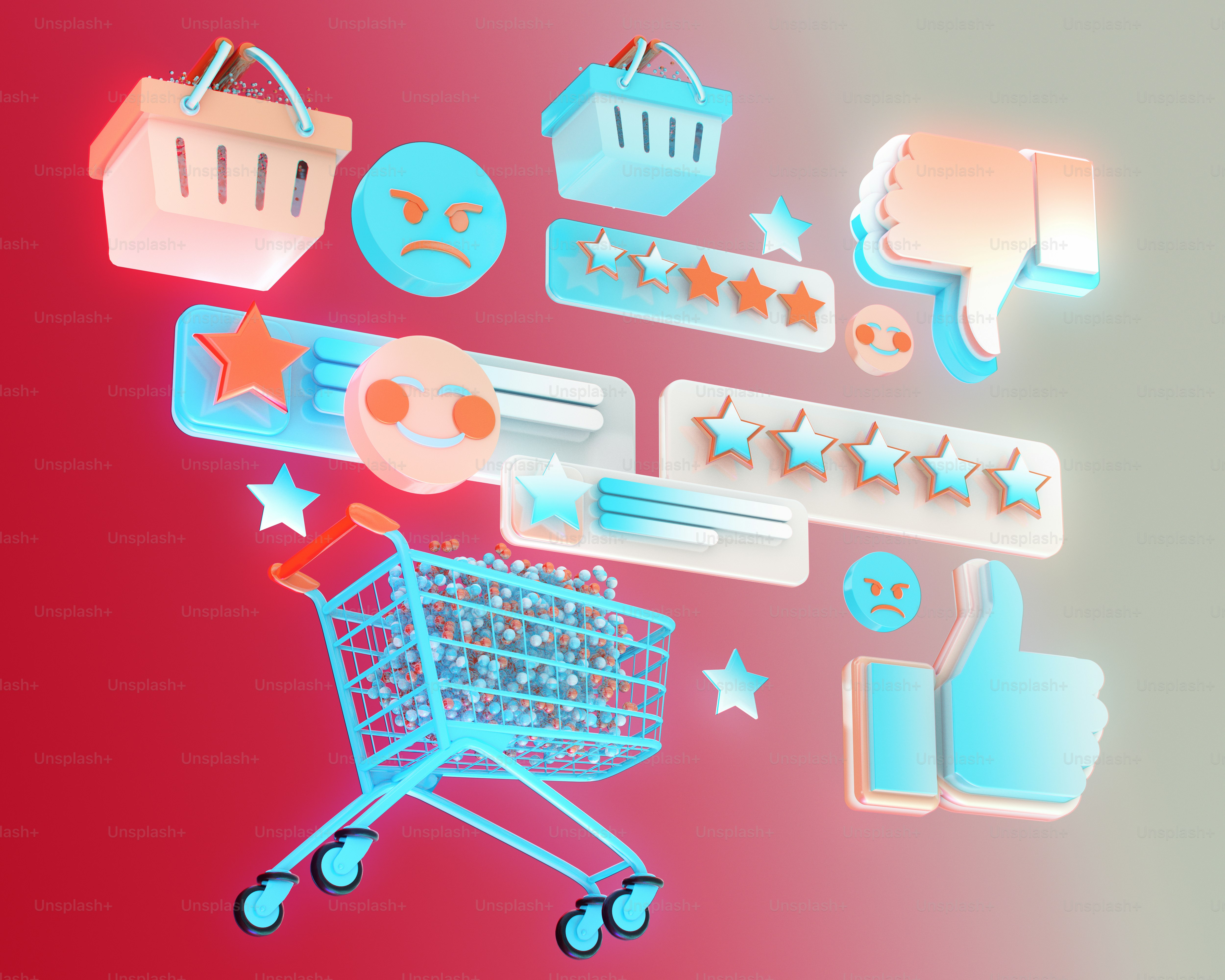 A shopping cart with a lot of different items on it