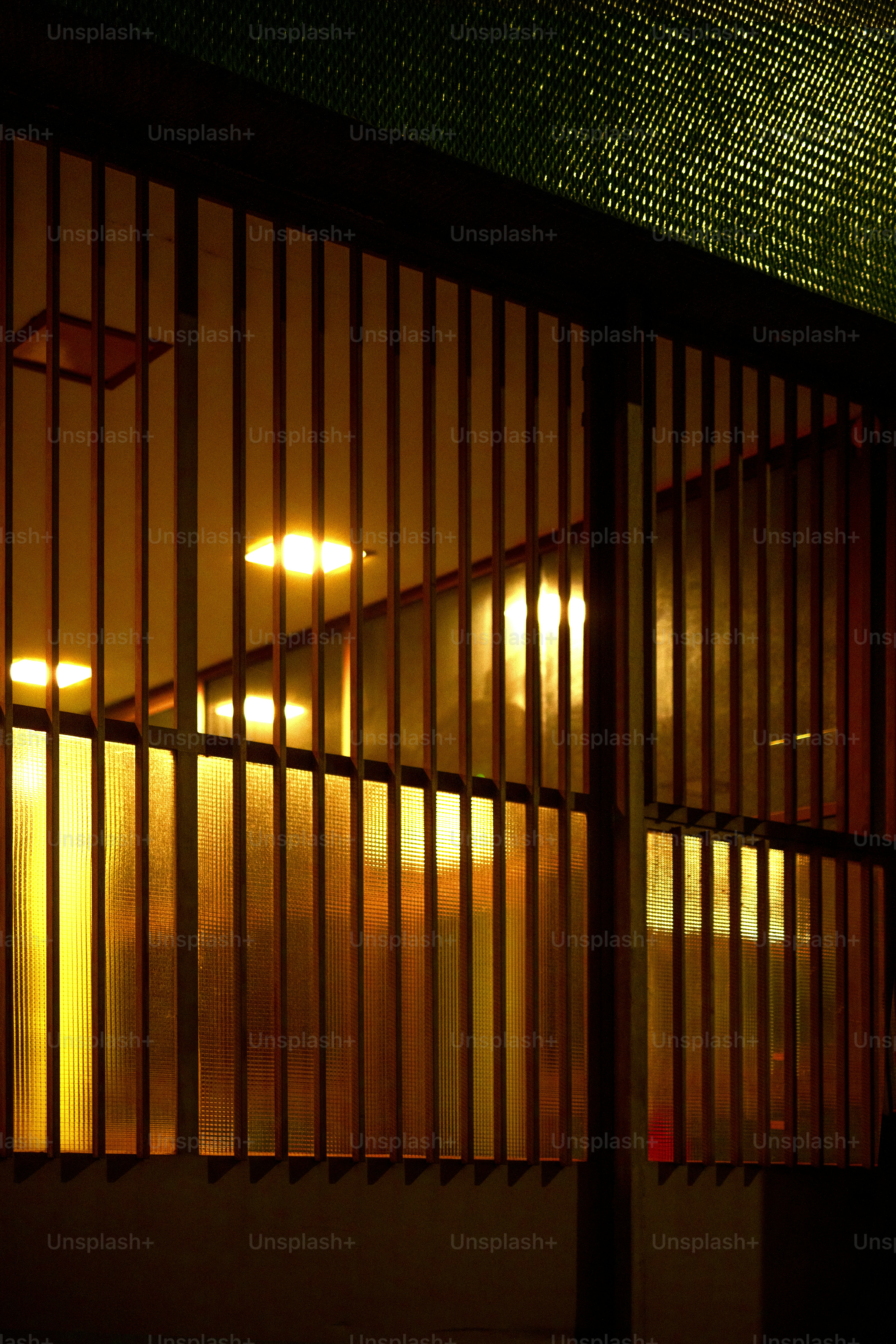 A building that has a bunch of bars on it