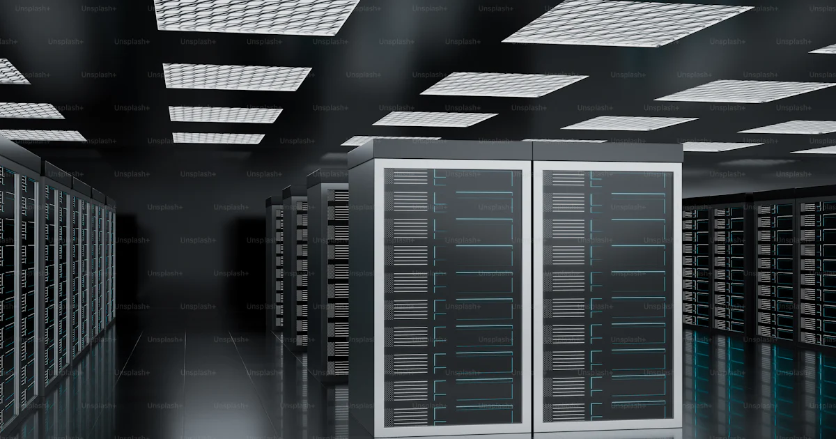 Primary Server Photo A server room filled with lots of servers photo – Technology Image on ...