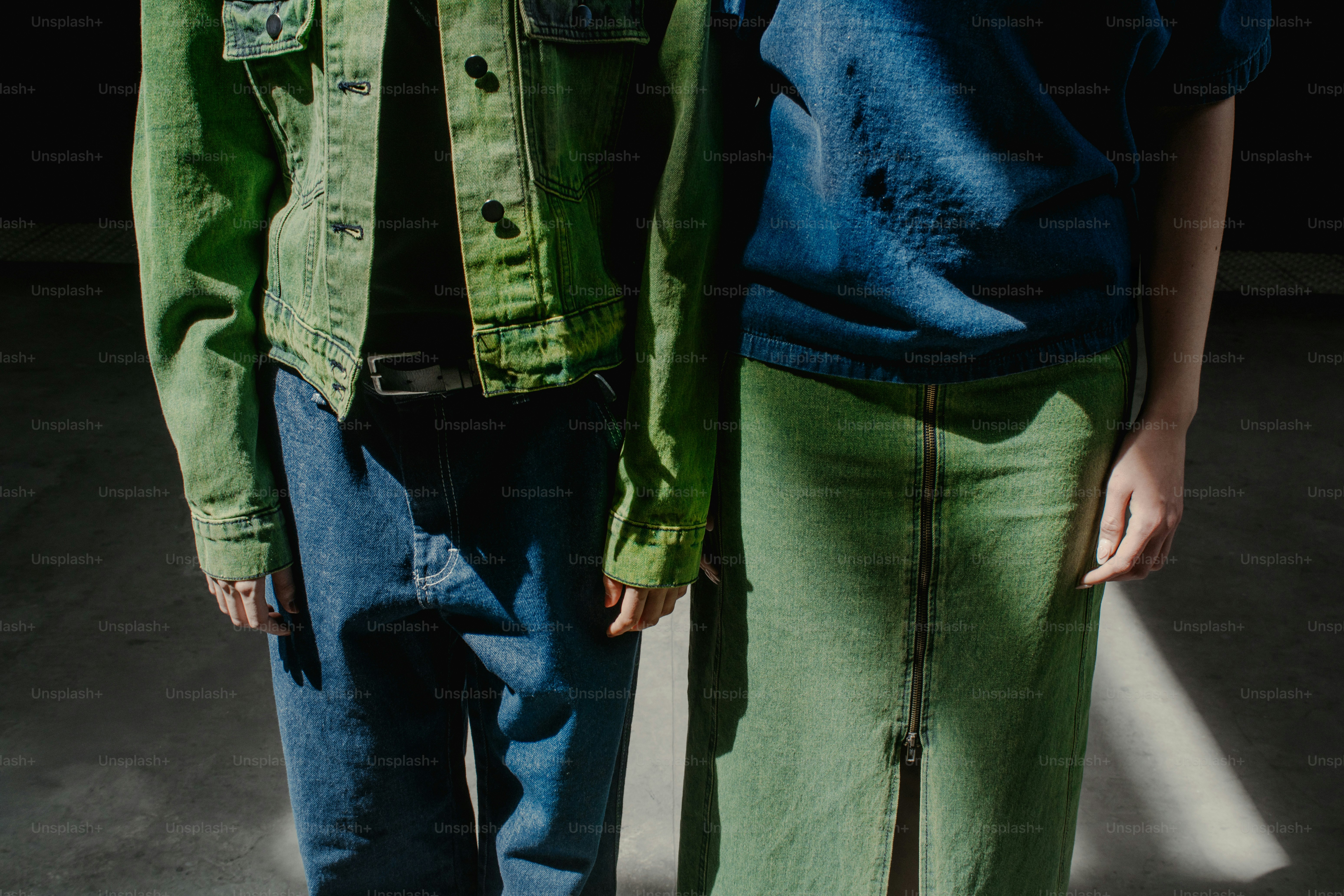 A couple of people standing next to each other