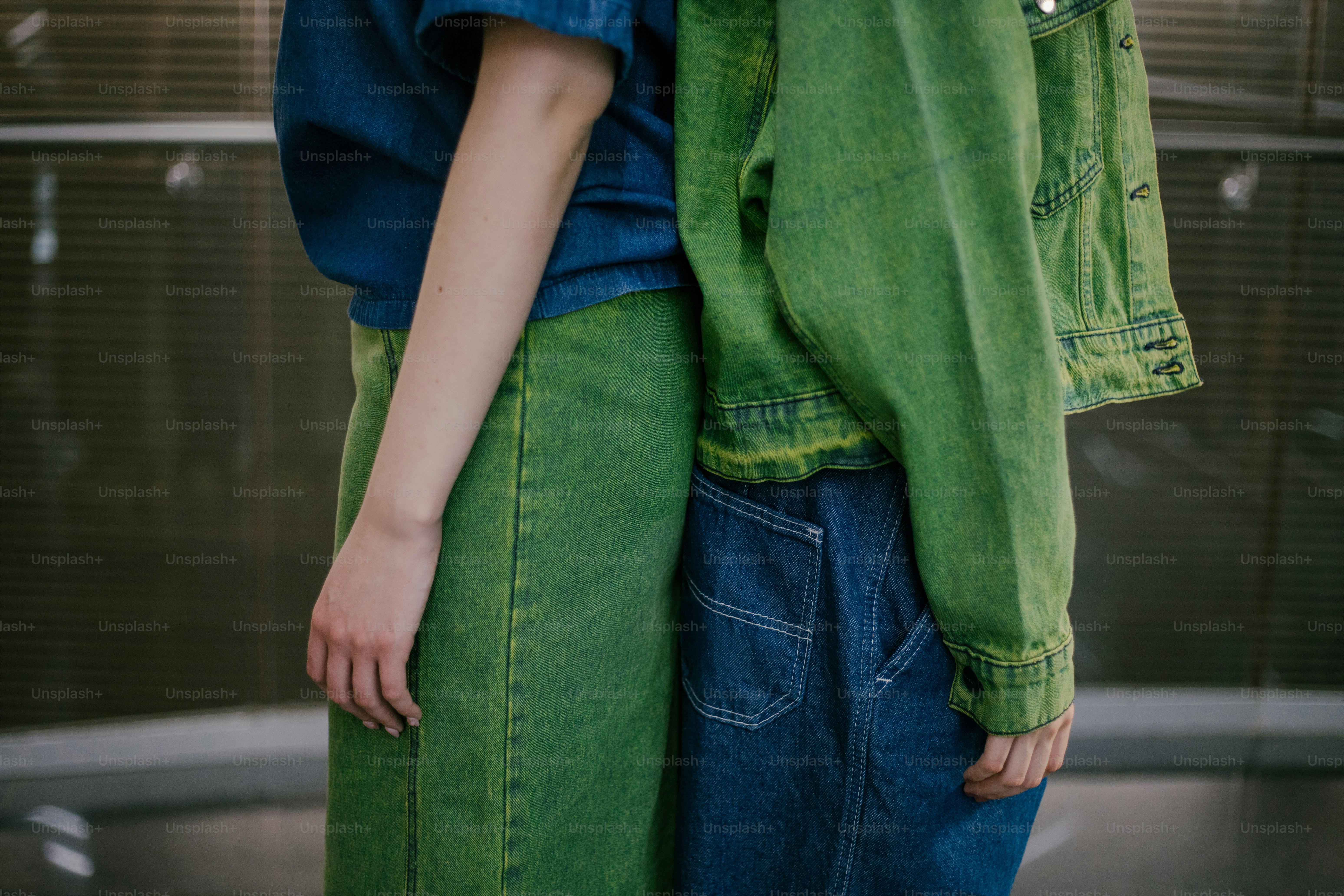 A couple of people standing next to each other