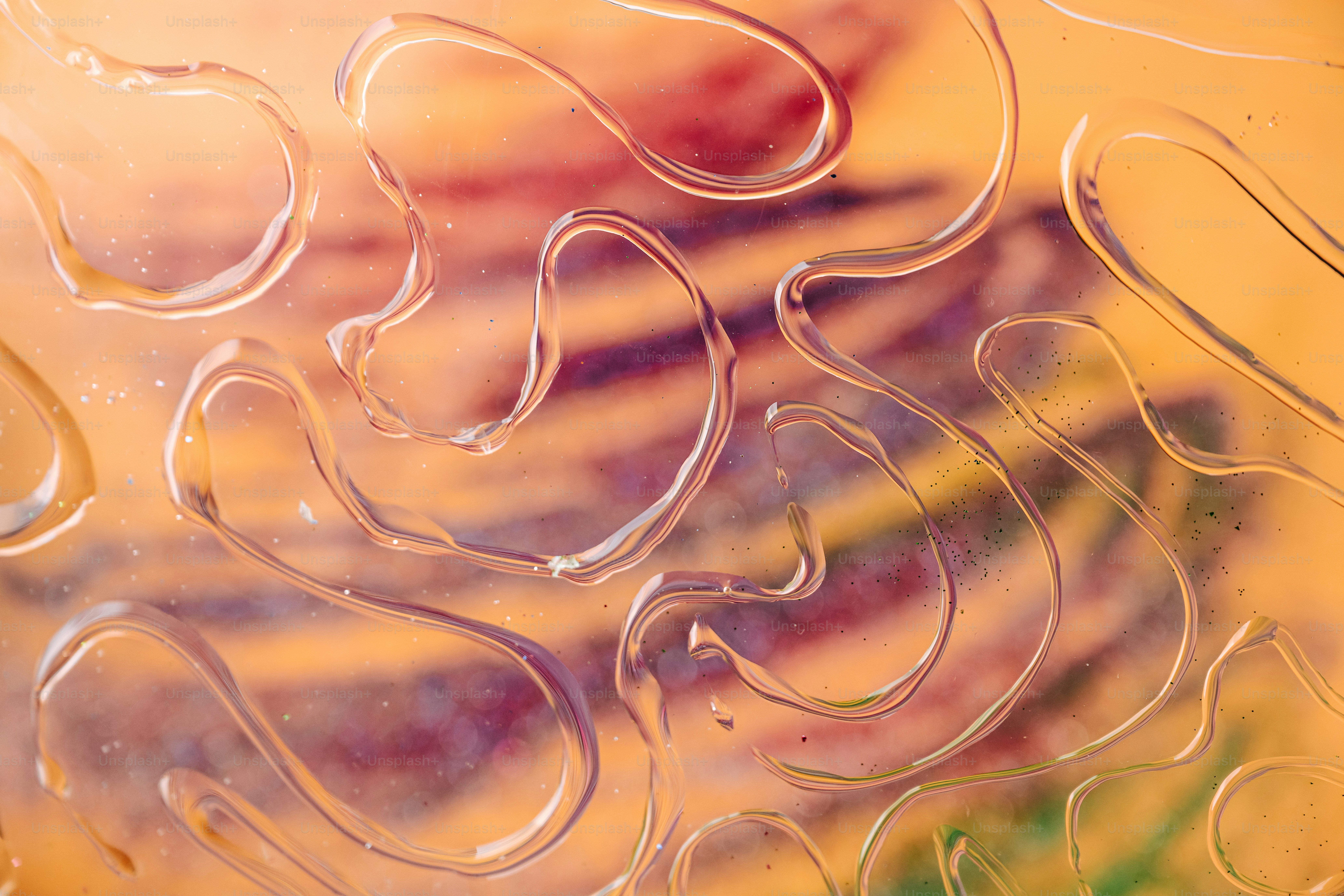 Watery, metallic texture with dripping patterns. photo – Texture Image ...