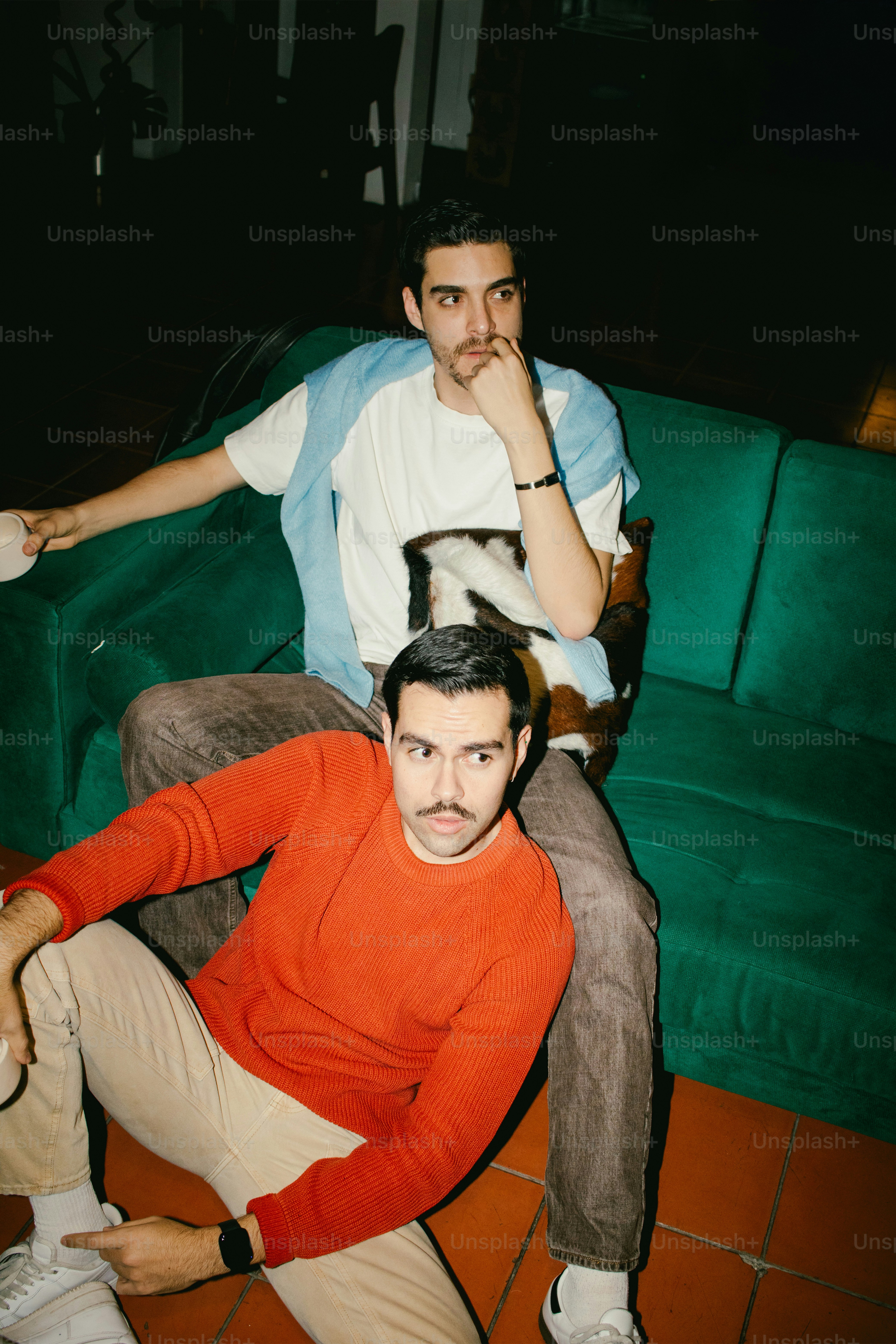 Two men are playfully interacting and laughing. photo – Love Image on ...