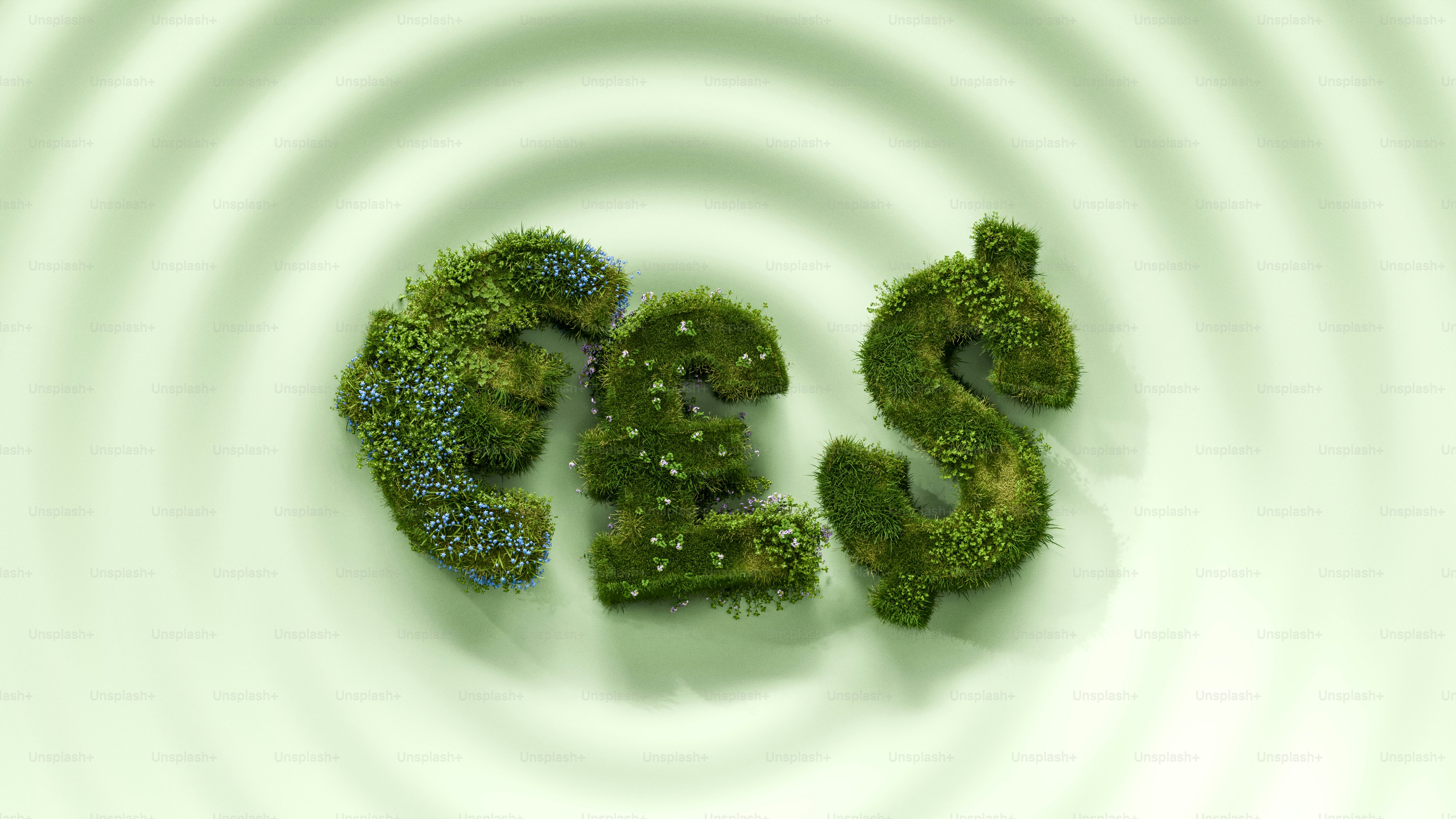 Money symbols are made of plants.