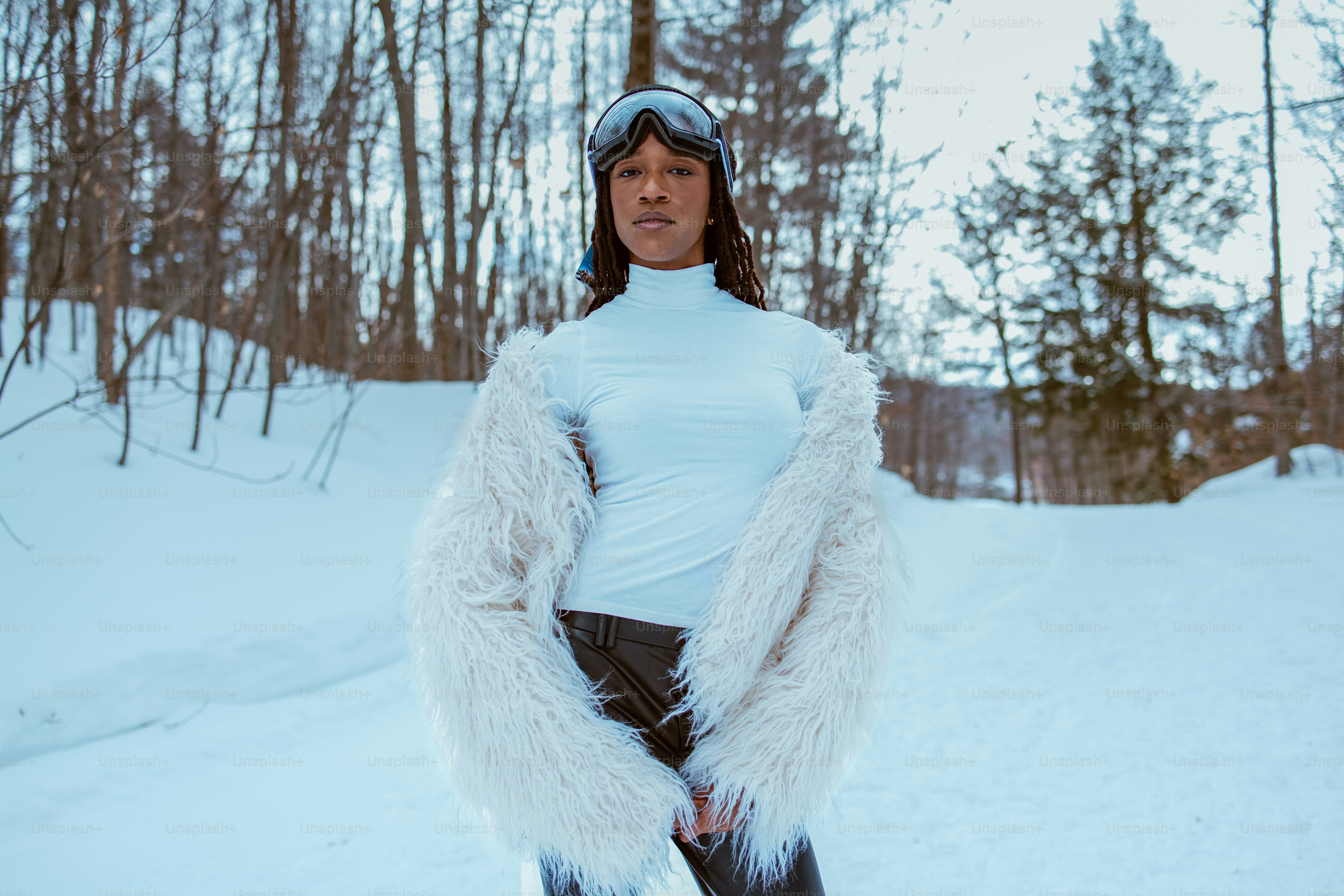 A woman poses in winter fashion. photo – Fashion Image on Unsplash