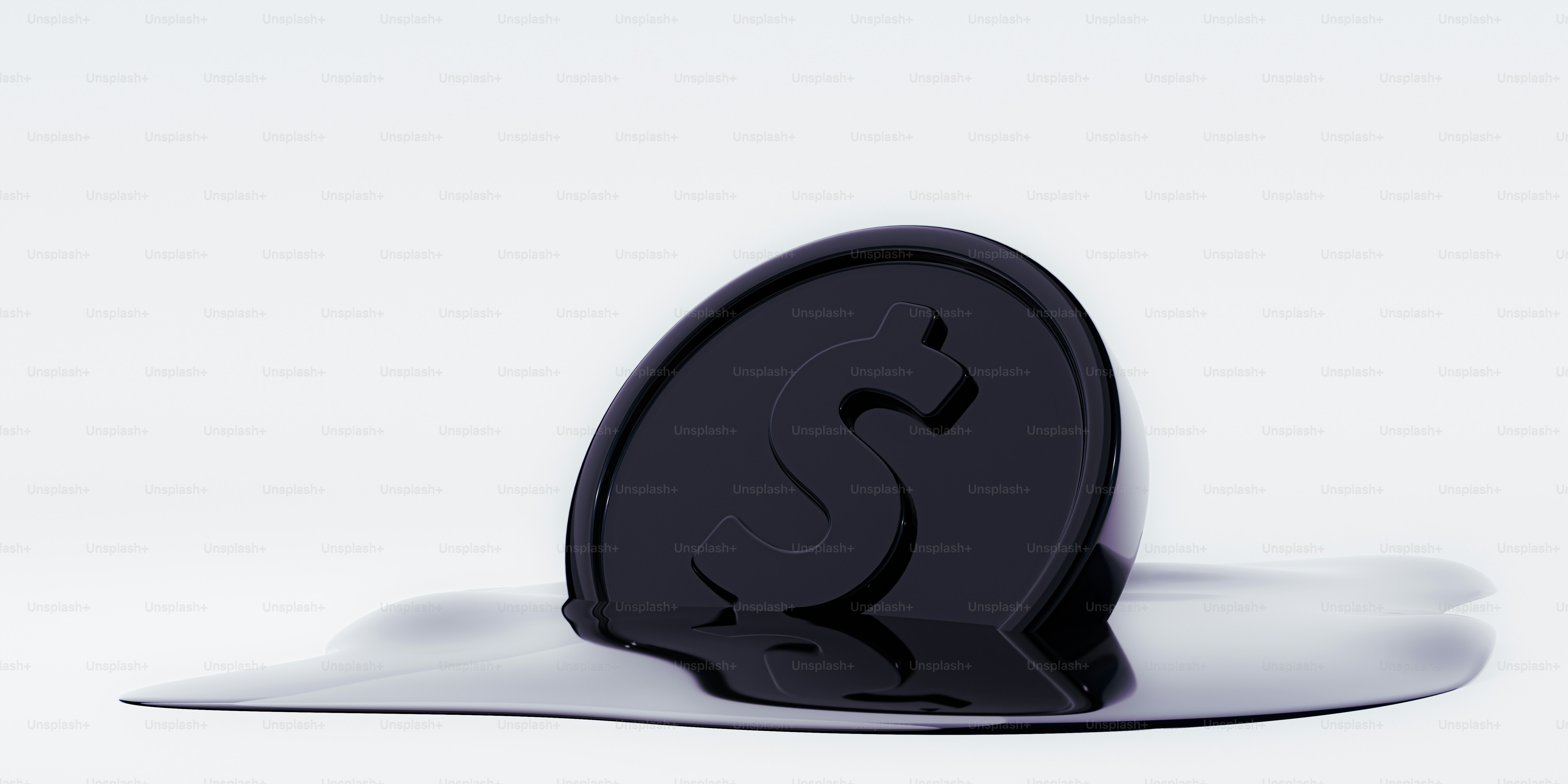 A melting dollar symbol represents financial loss.