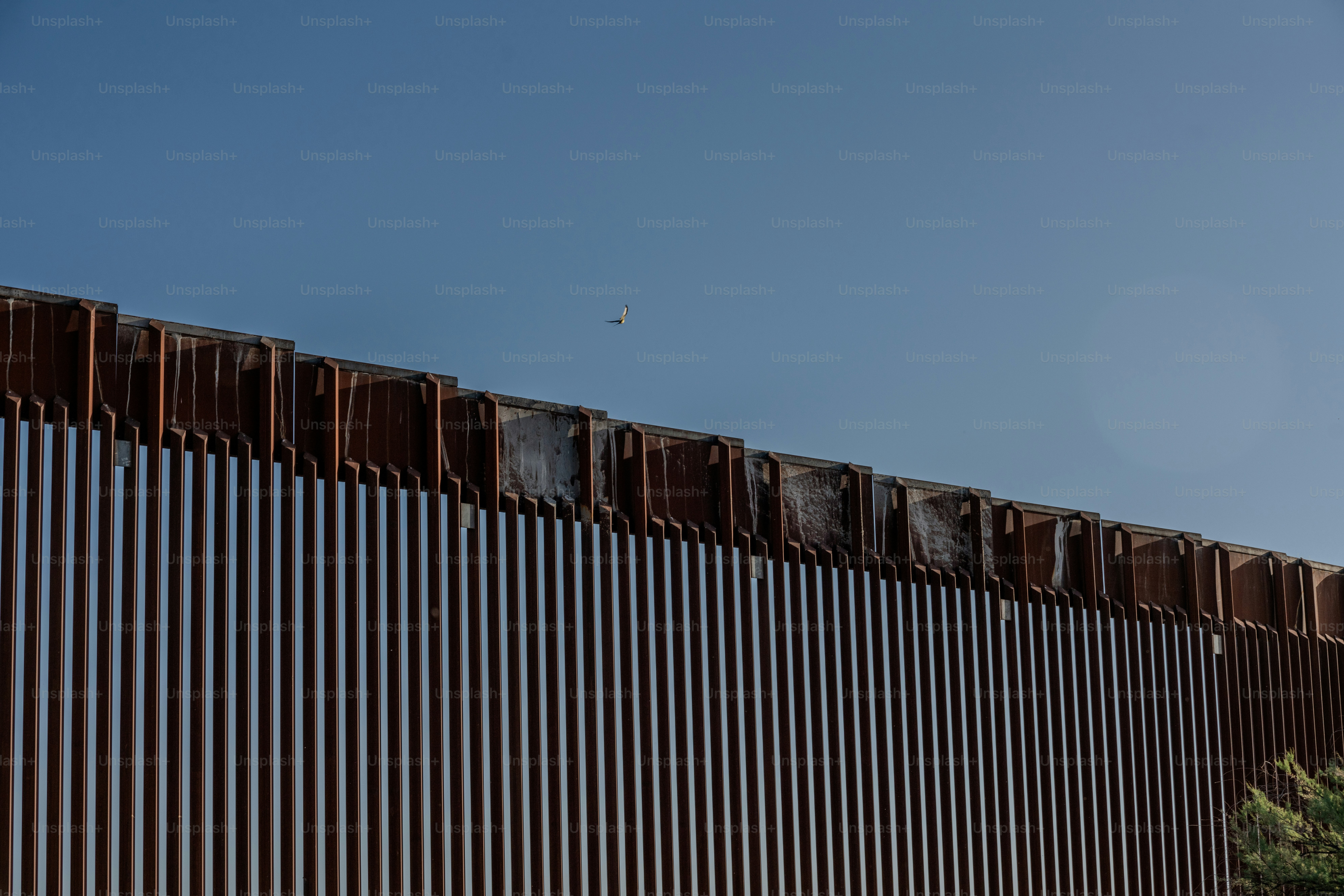 The United States Mexico International Border Wall between Sunland Park ...