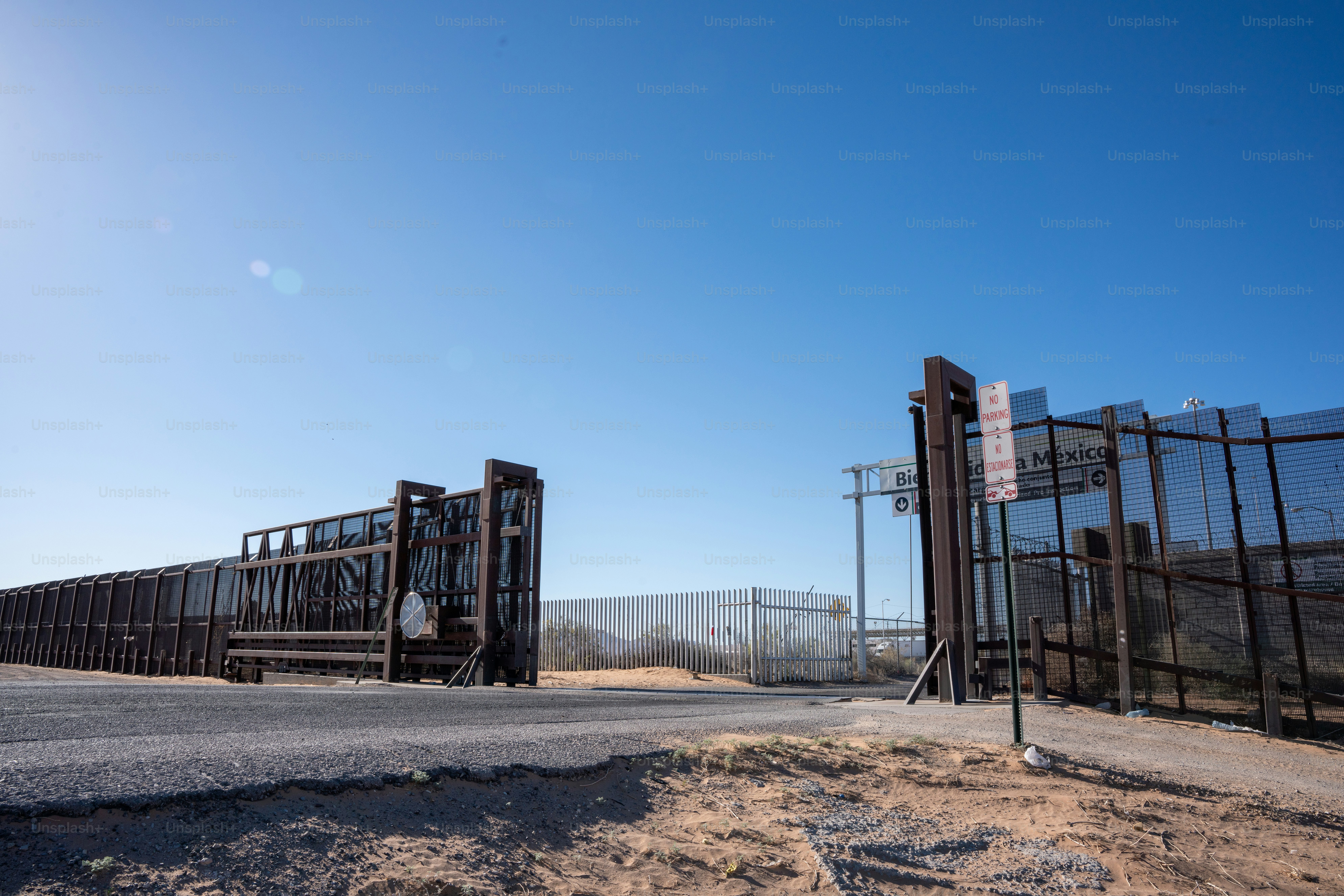 The United States Border Wall in New Mexico at the US Customs and ...