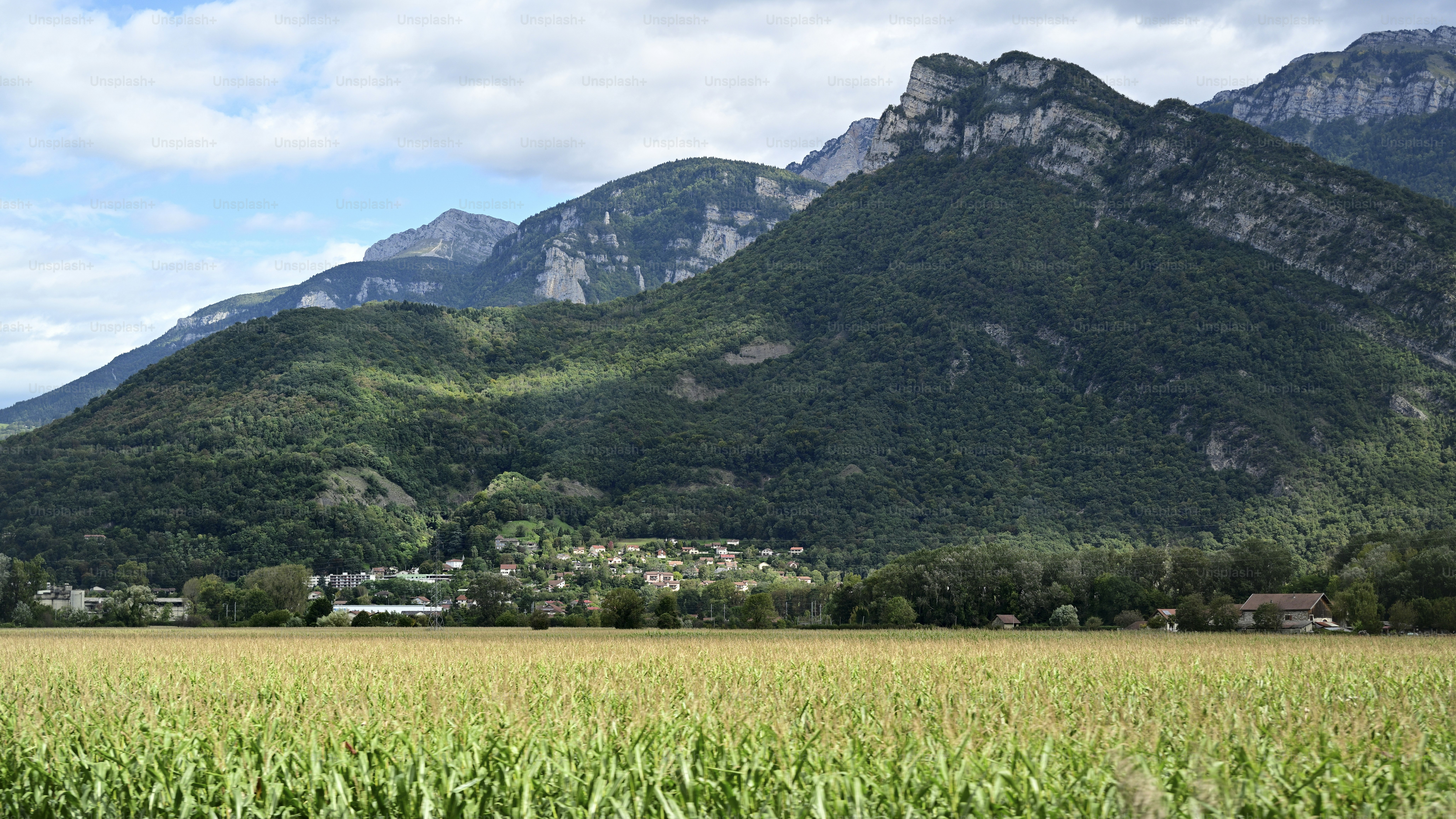 This is the view of a self-driving car from Istres, France, to Geneva, Switzerland.
On both sides of the road, there are mountains, forests, pastures, characteristic buildings, farmhouses, churches, etc., as if to see a Beautiful picture.