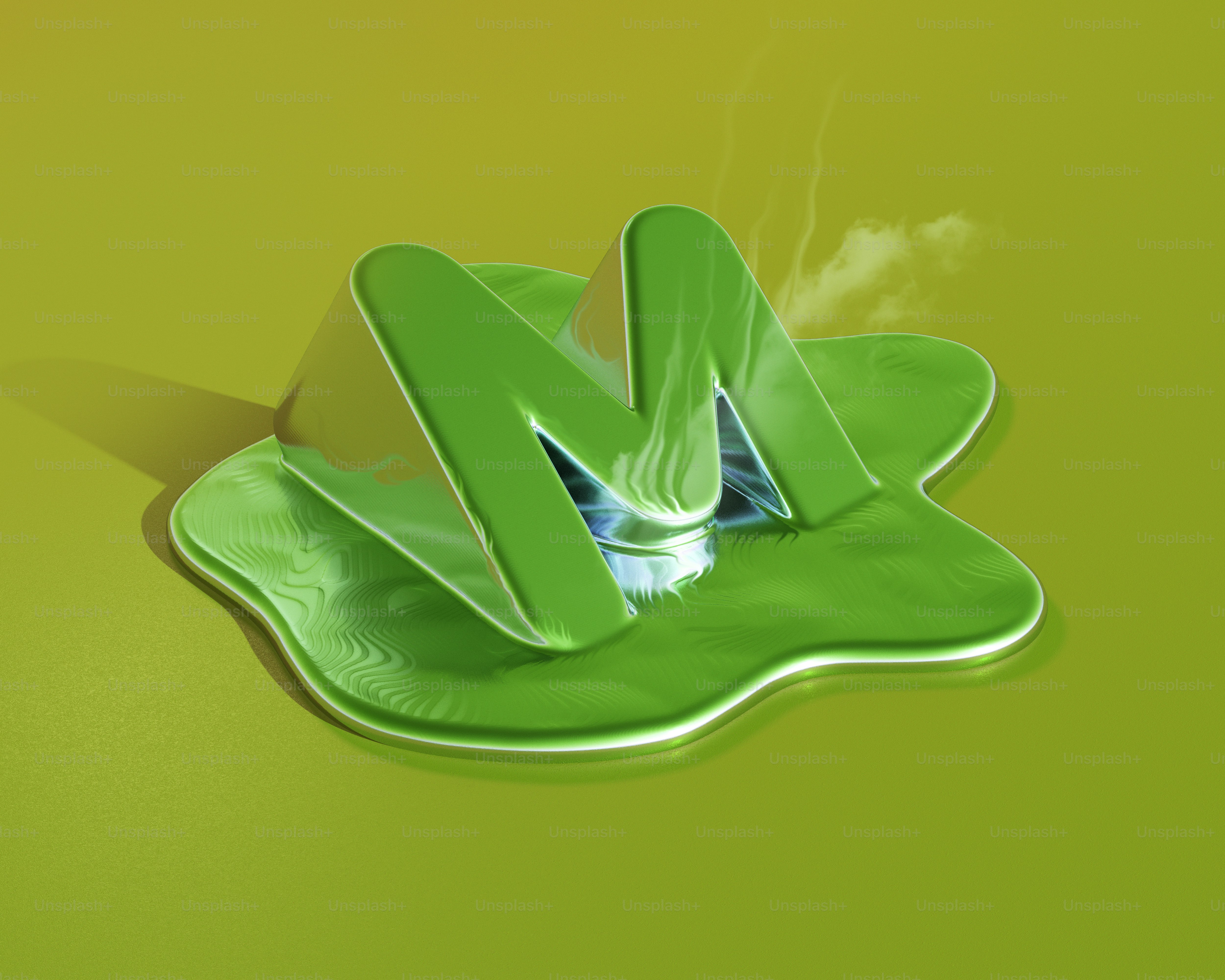 Fusione del logo "m" verde.