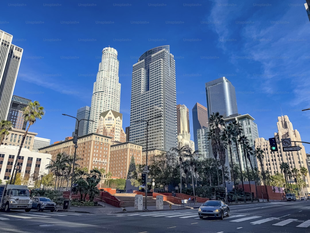 Los Angeles's urban park in downtown.