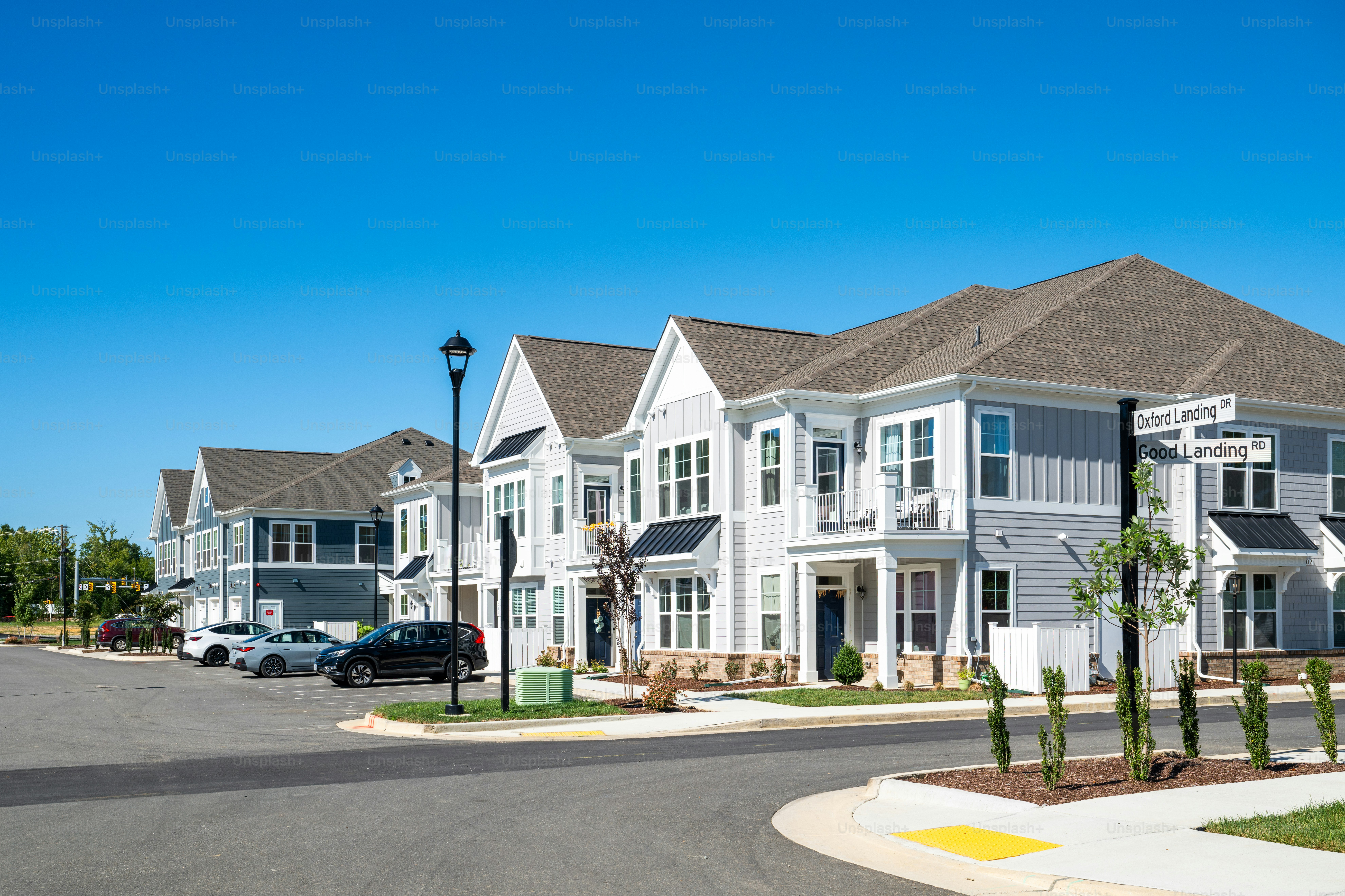 Condo neighborhood in the suburbs
