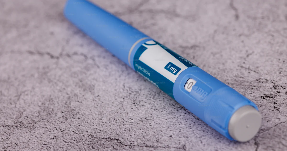 Spring Pen Injetction Semaglutide injection pen for diabetes management displayed on a ...