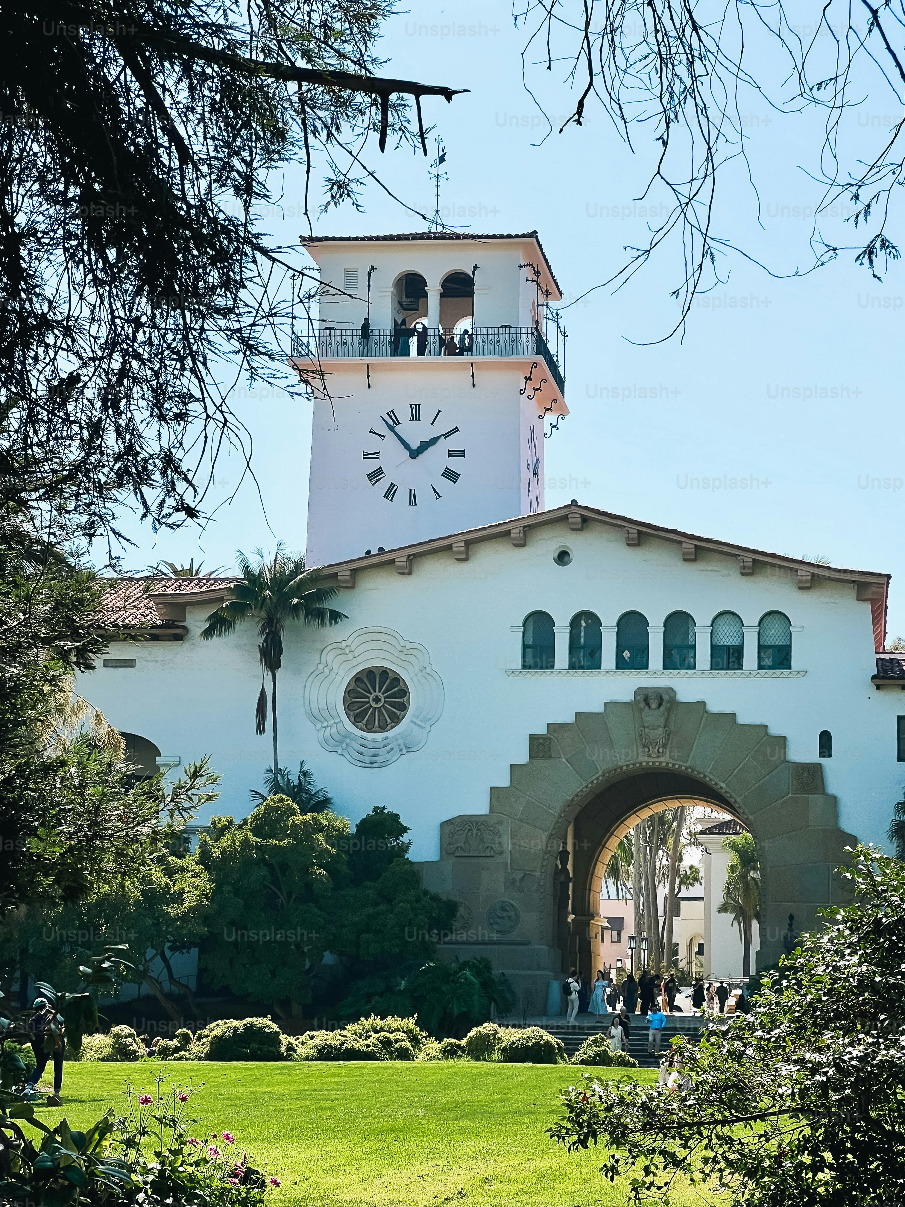Santa Barbara courthouse garden, California