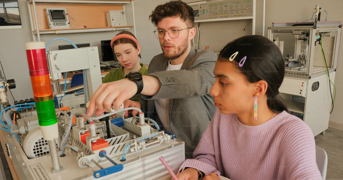 Learnign Engineering Students are learning about mechanical engineering. photo – Technology ...