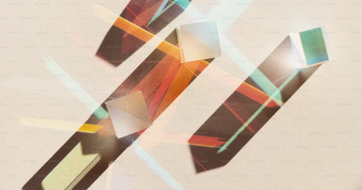 Colorful prisms create refracted light patterns. photo – Wallpaper ...