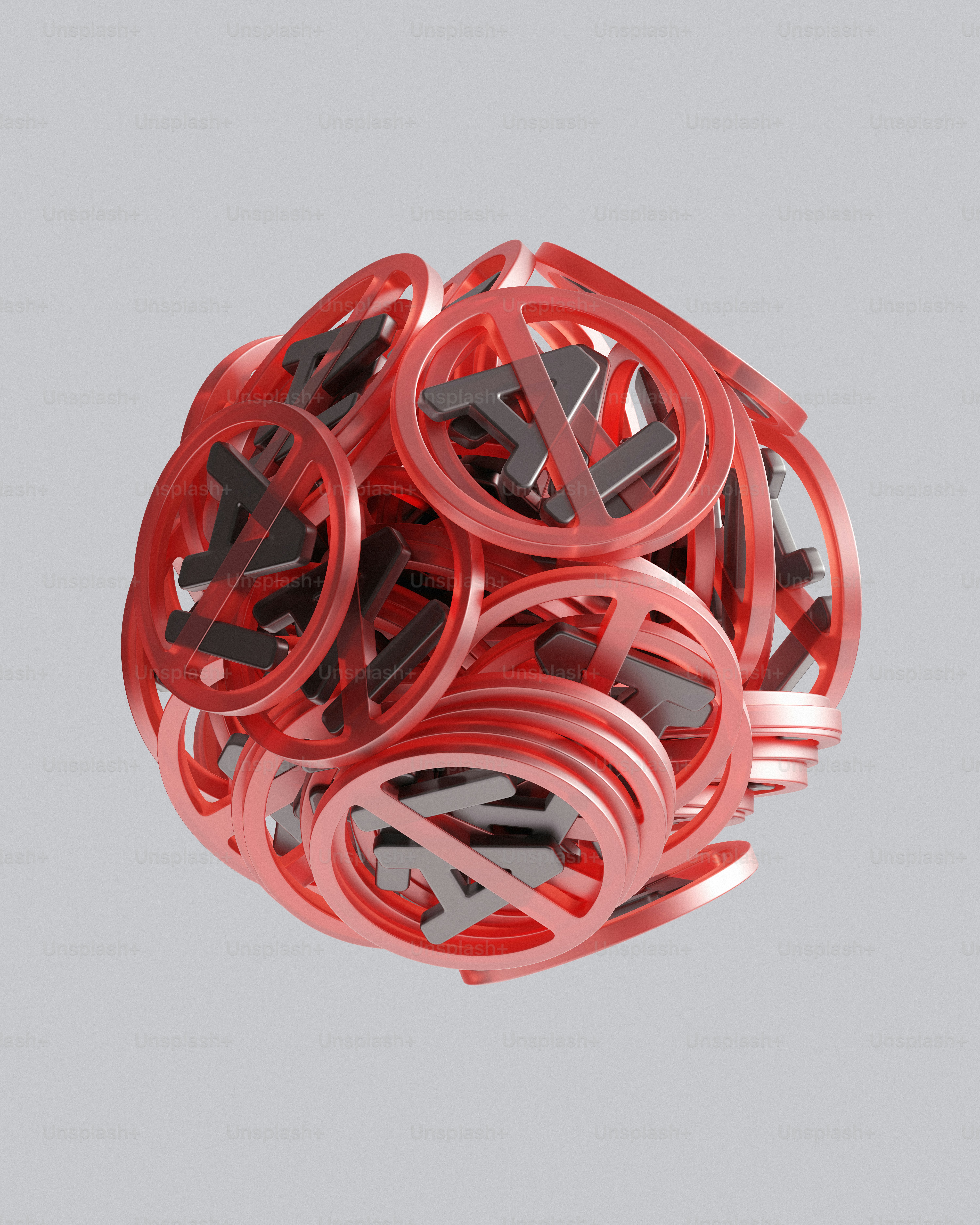 A sphere of "no" symbols is depicted.