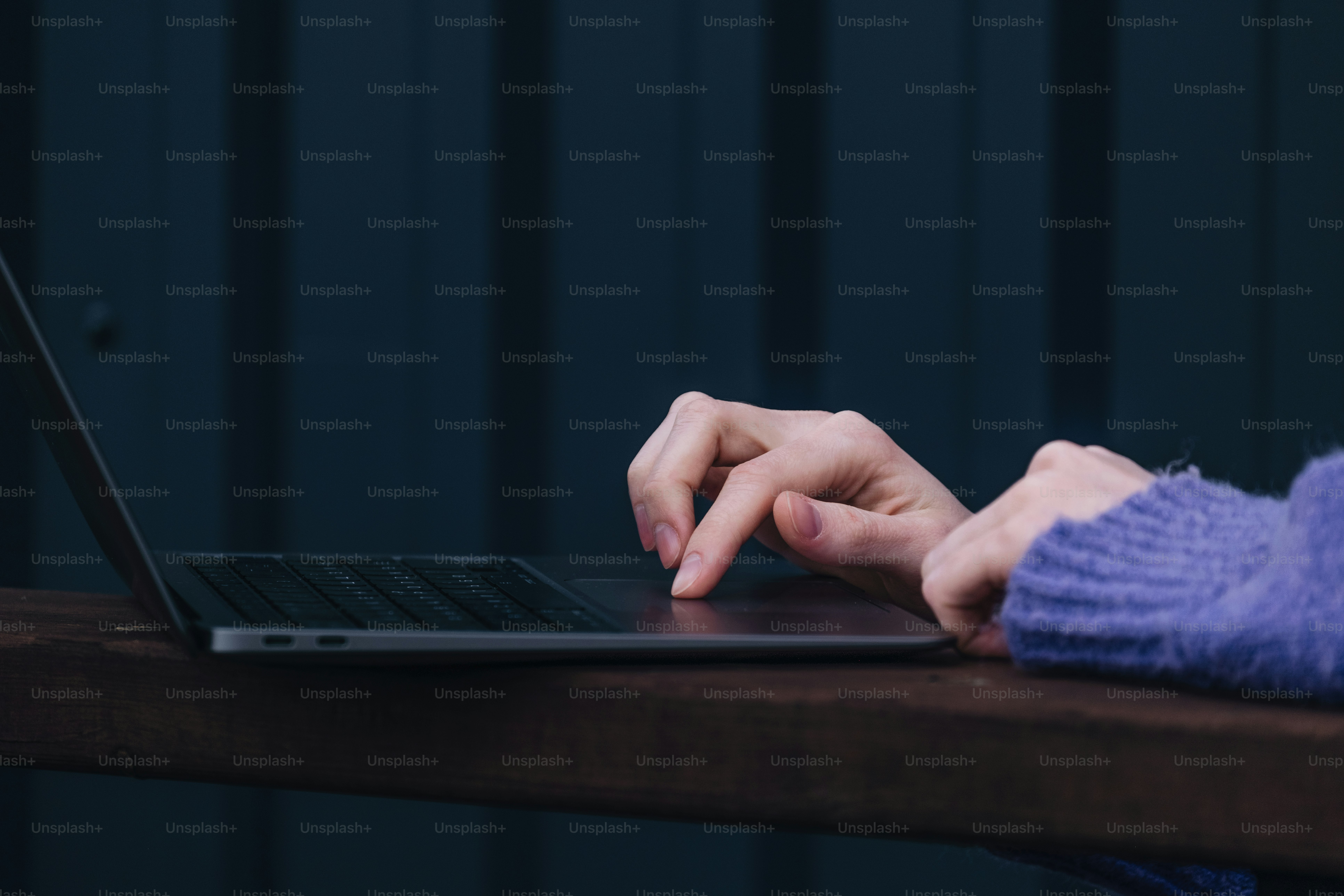 Someone is using a laptop.