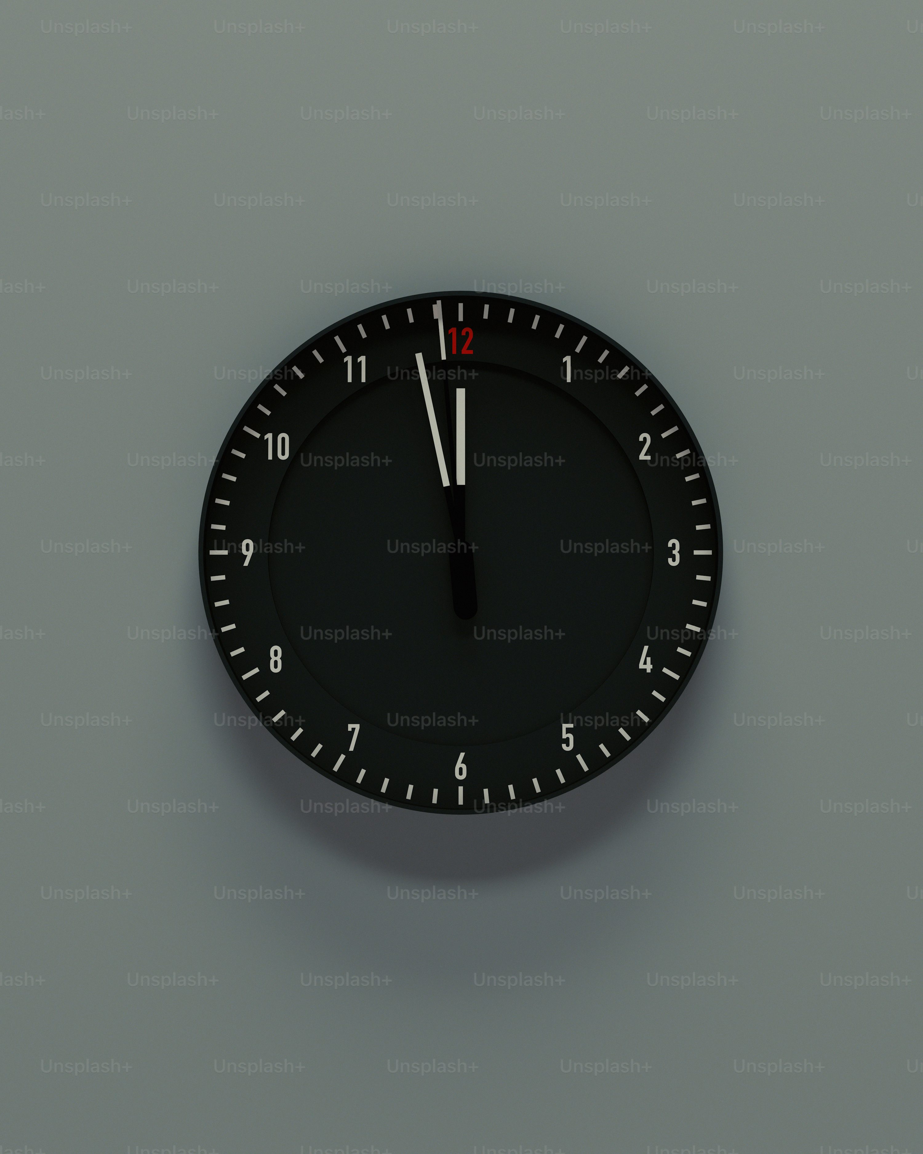 It's almost midnight on the clock.