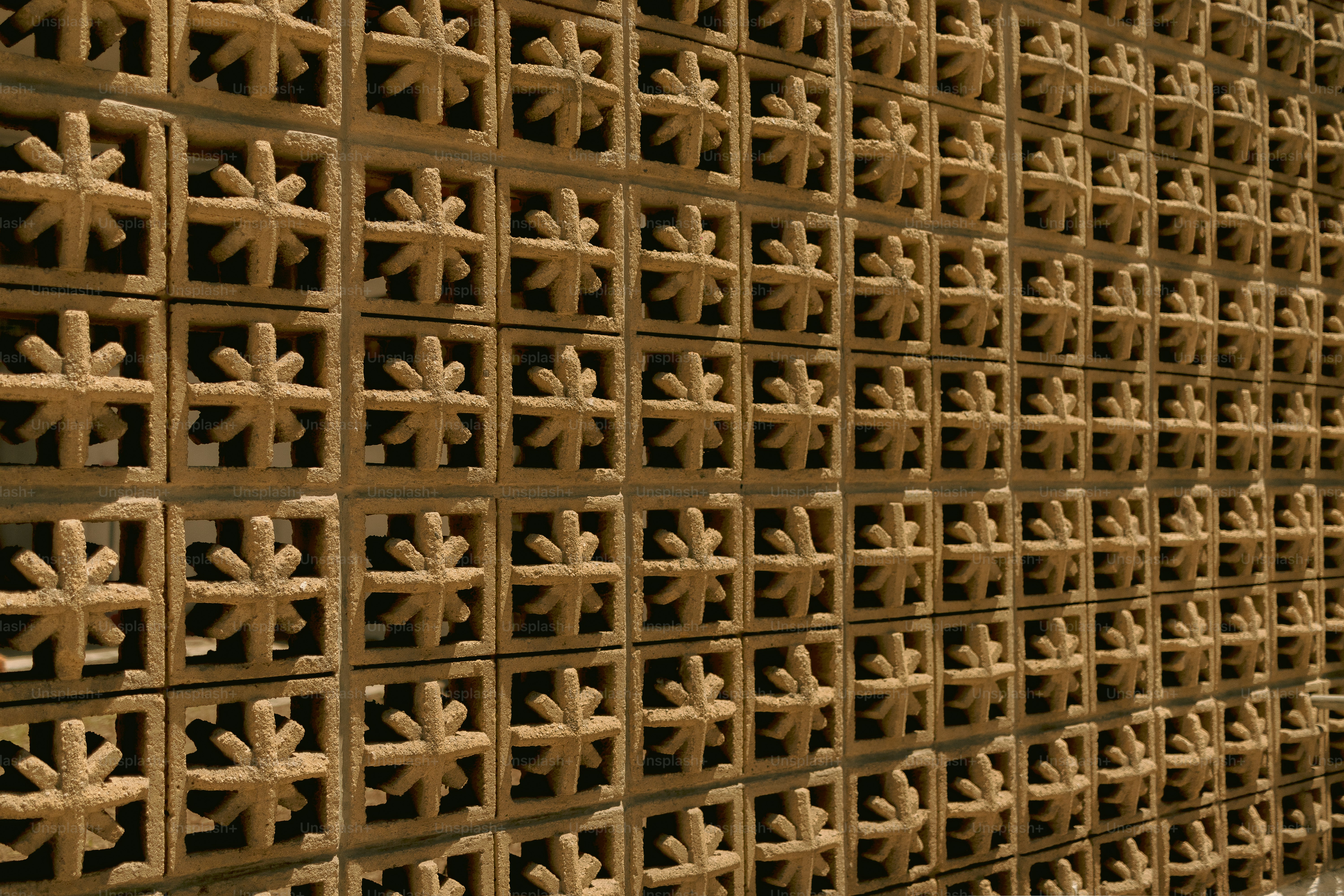 A close-up of a star-patterned wall.