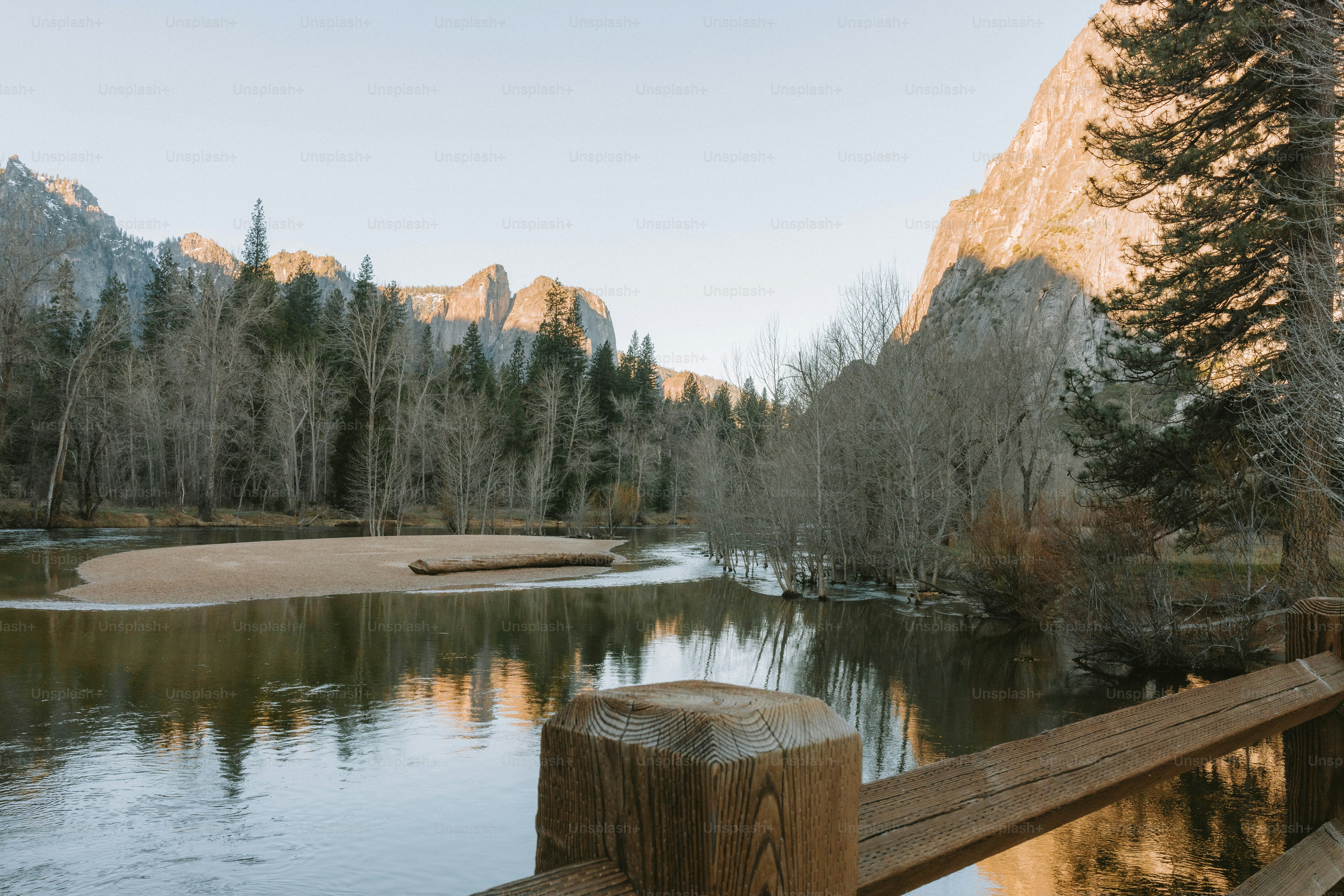 River flows through a beautiful, scenic landscape.
