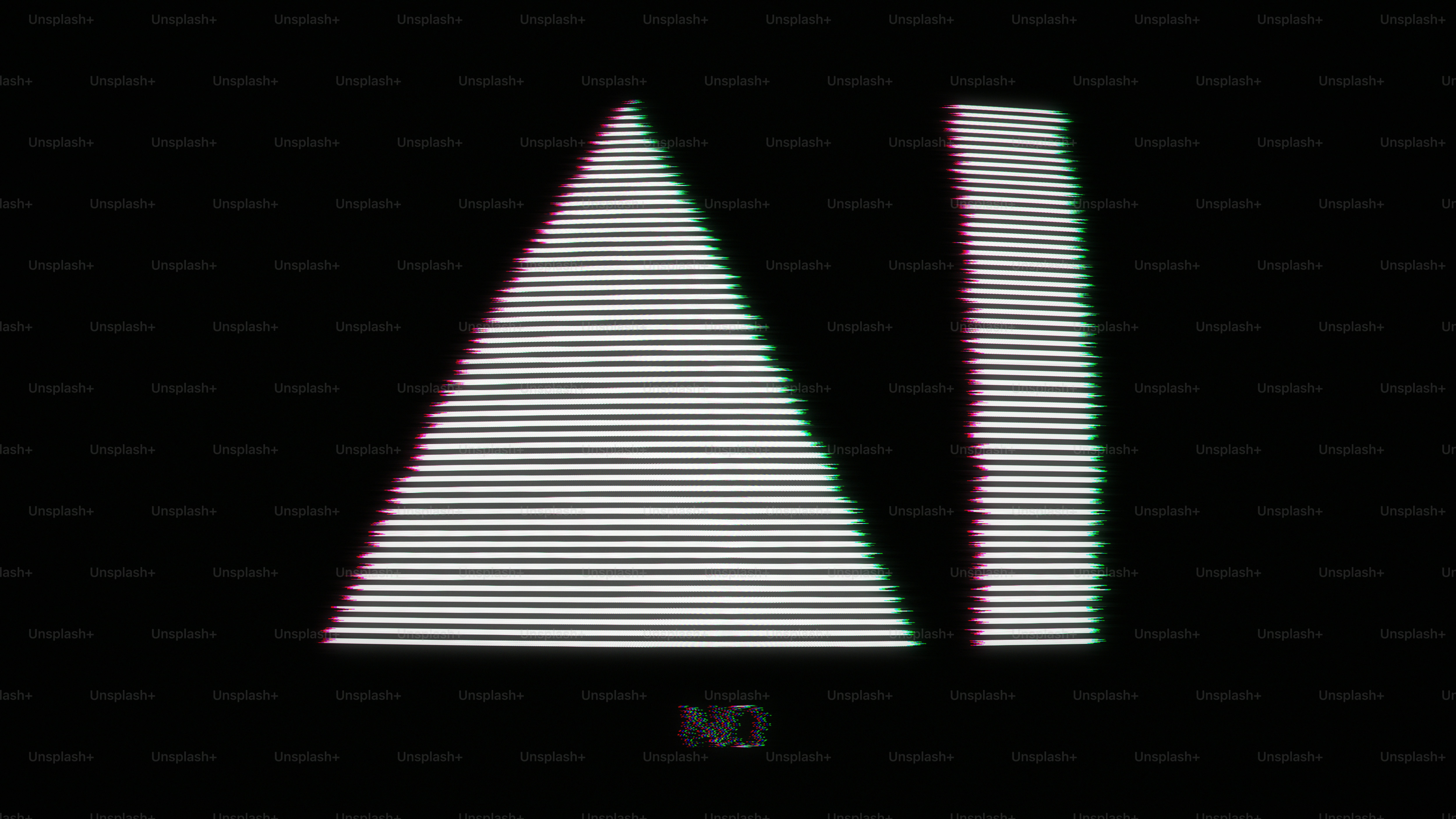 Anti AI Retro CRT Screen Geometric Shapes 1980s 3D Illustration