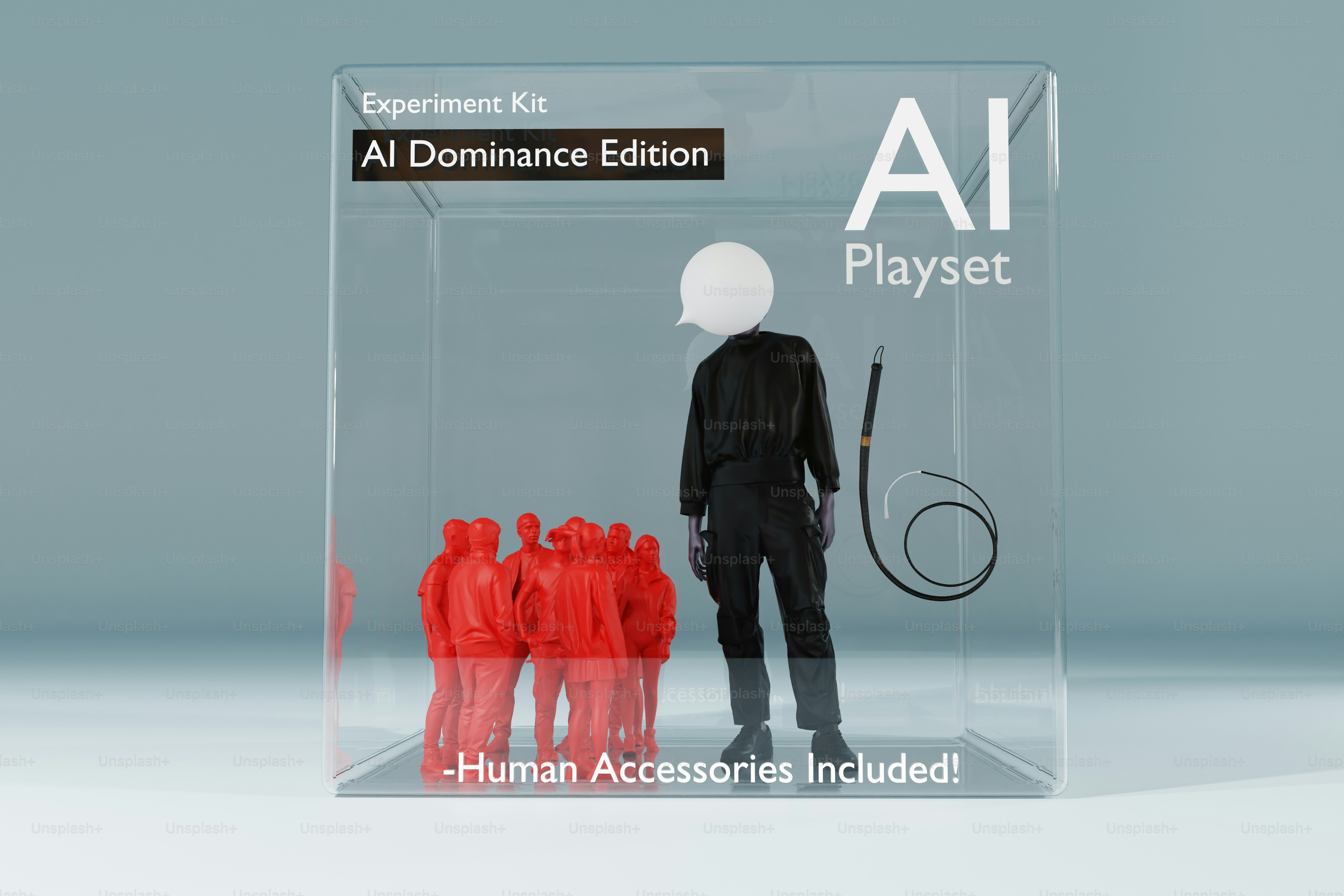 KI-Spielset mit Menschen als Zubehör.