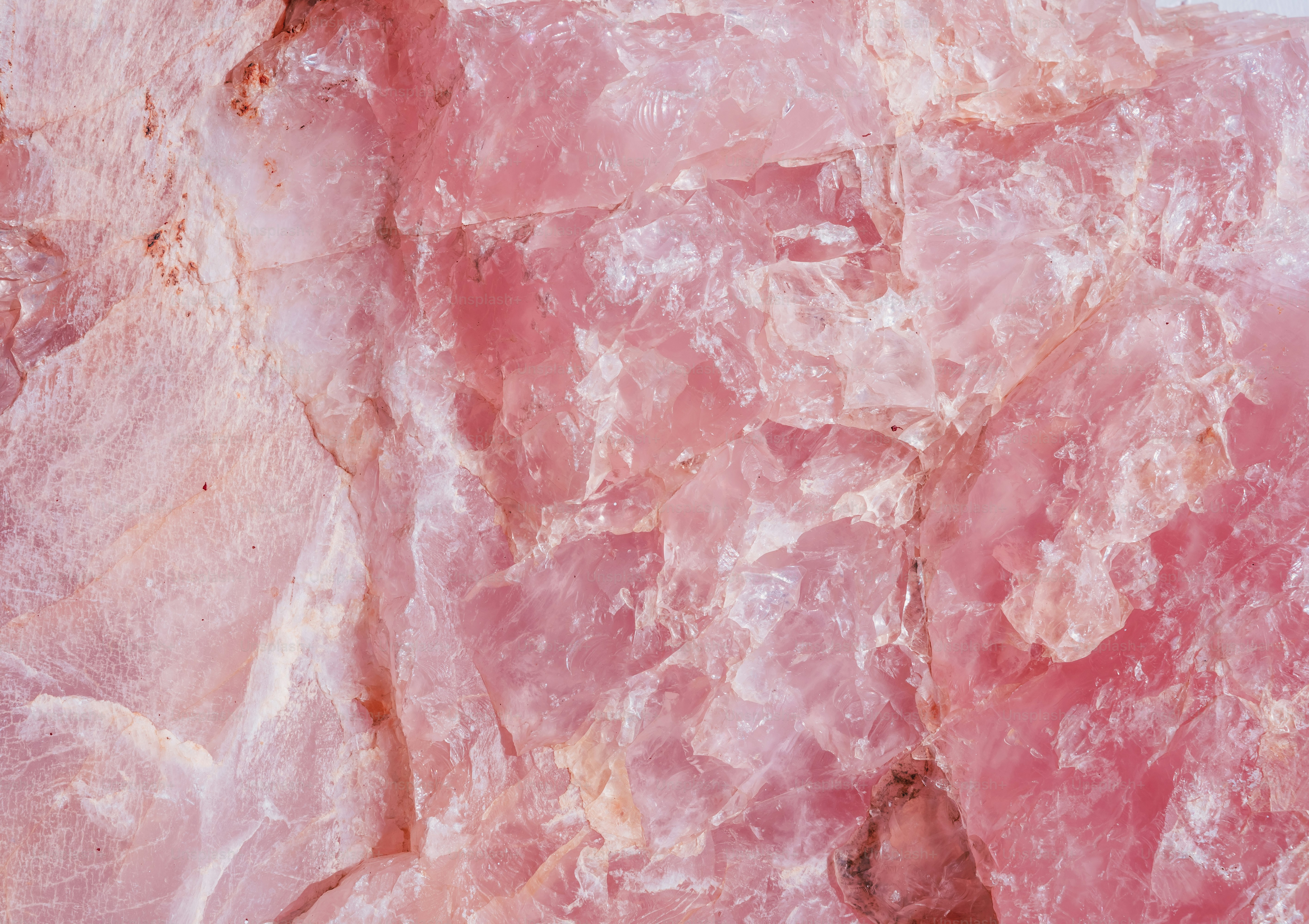 Close-up of rose quartz crystal. photo – Texture Image on ...