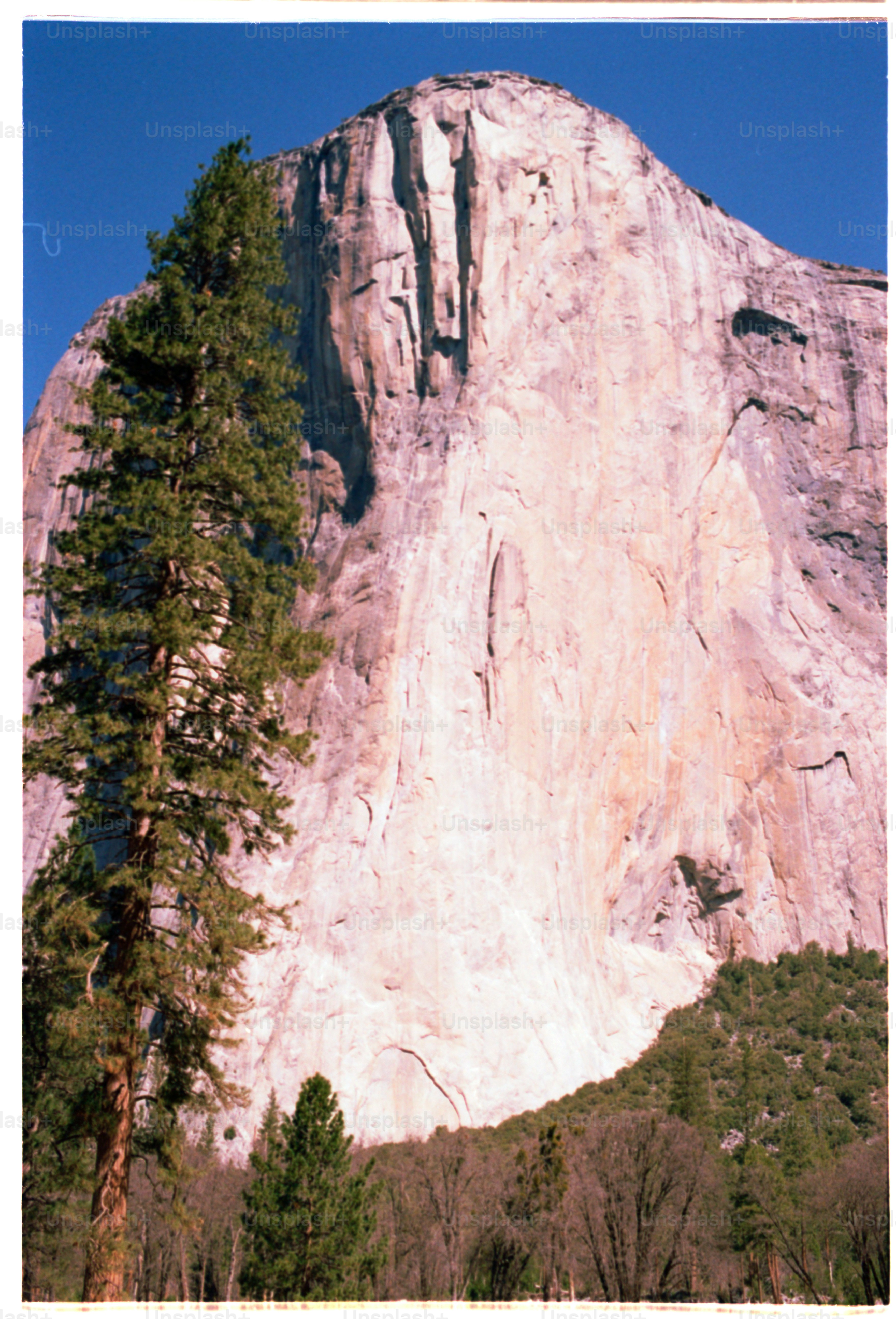 El capitan, a massive granite rock formation.