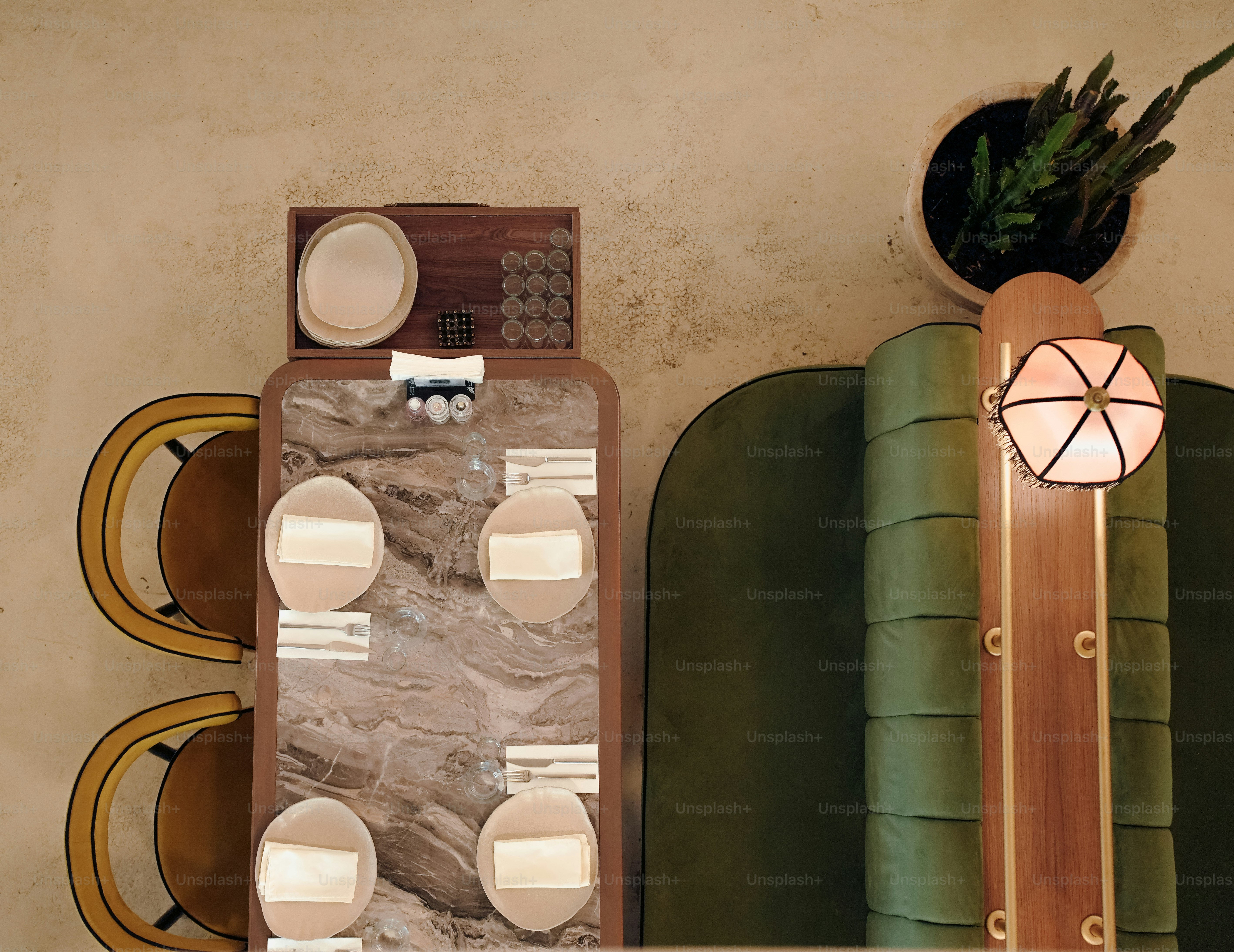 Uma visão artística de uma exibição elegante.