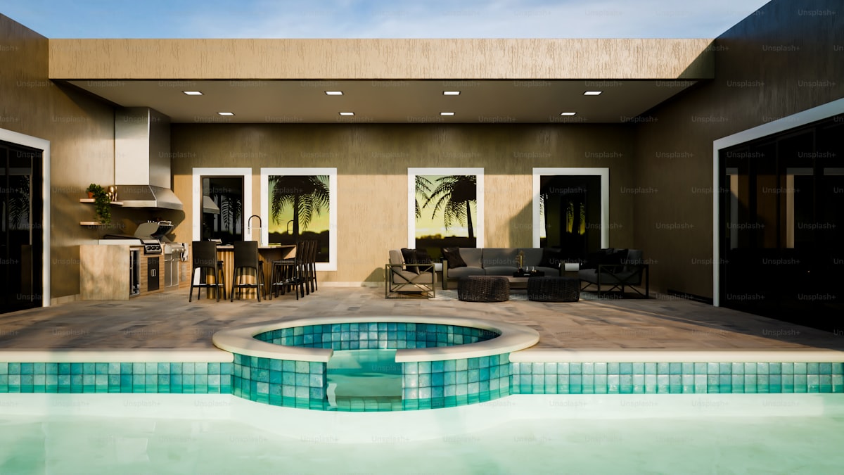Beautiful outdoor patio and living space